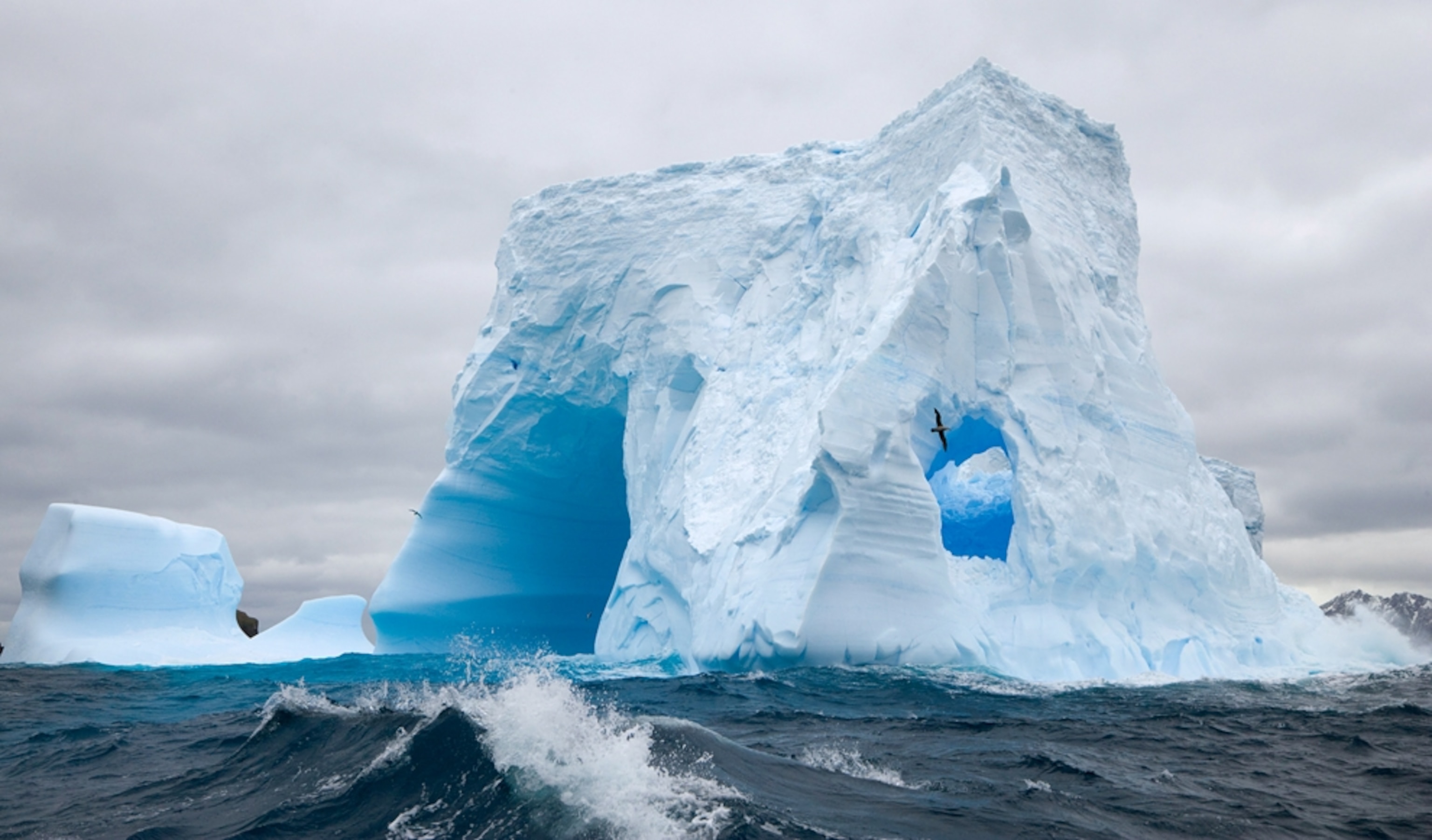 A iceberg in waters near South Georgia Island Southern Ocean Antarctic