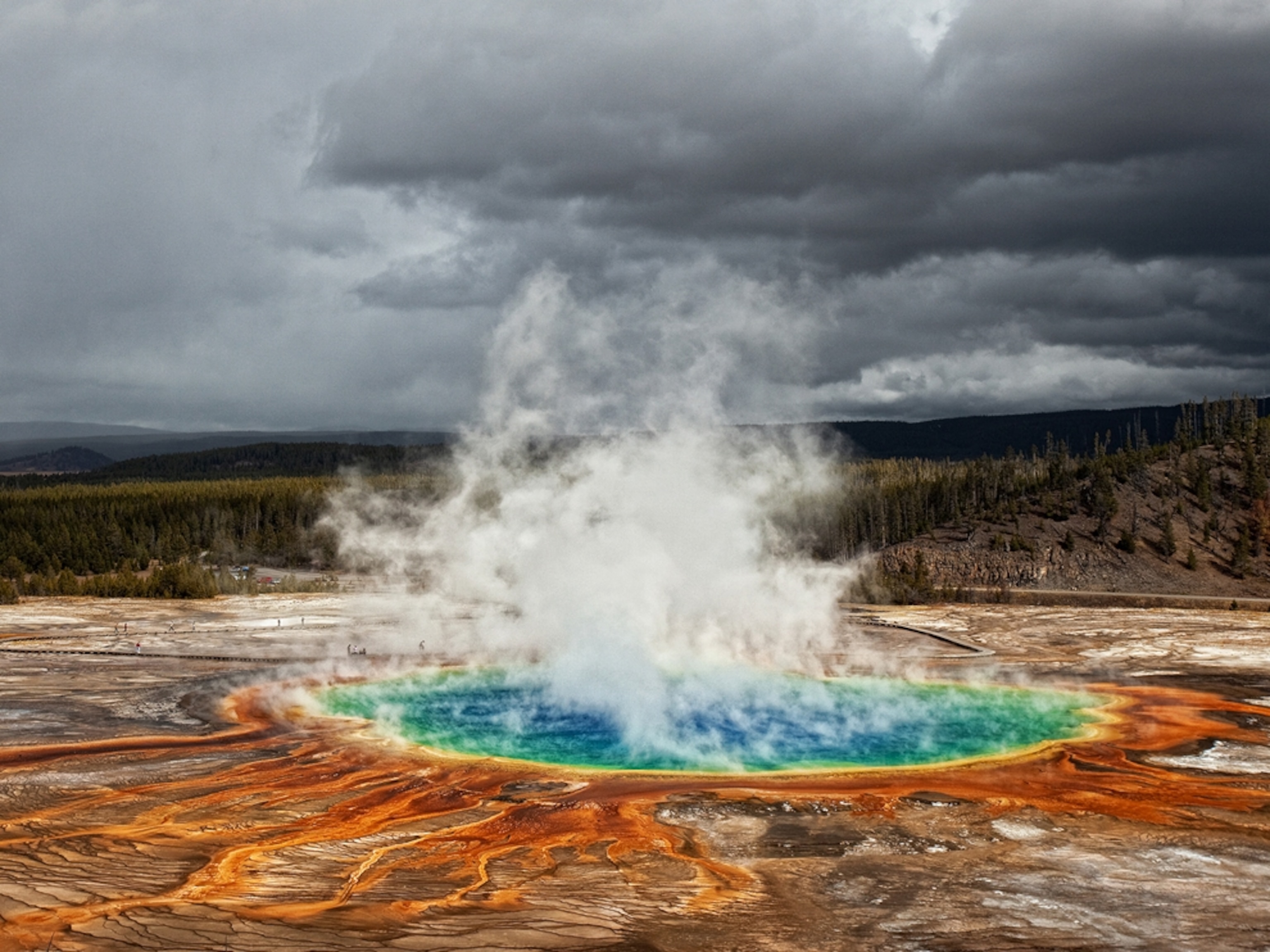 Grand Prismatic Spring in Yellowstone