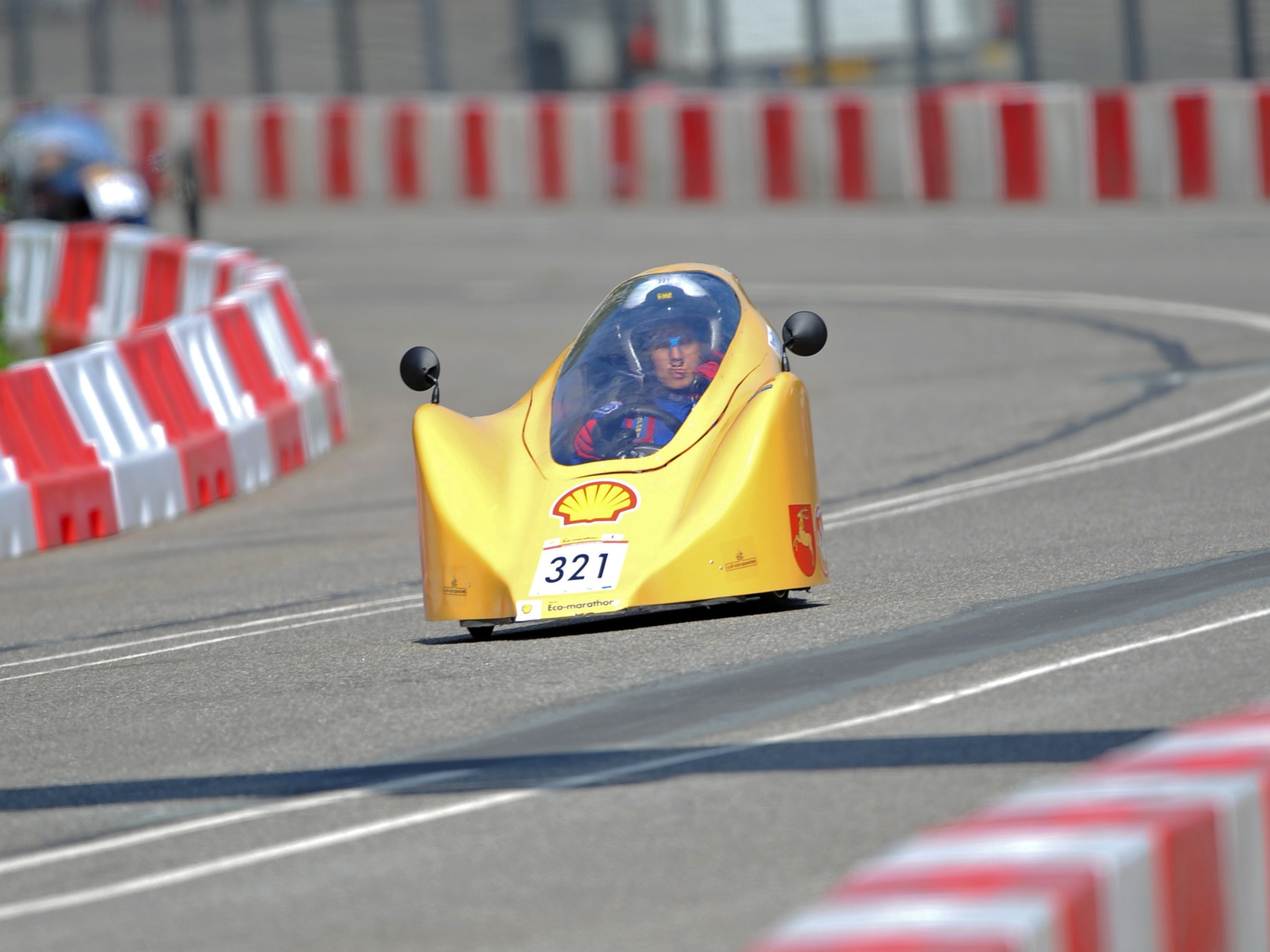 Poland’s Lublin University of Technology’s battery-electric car in Shell Eco-marathon Europe
