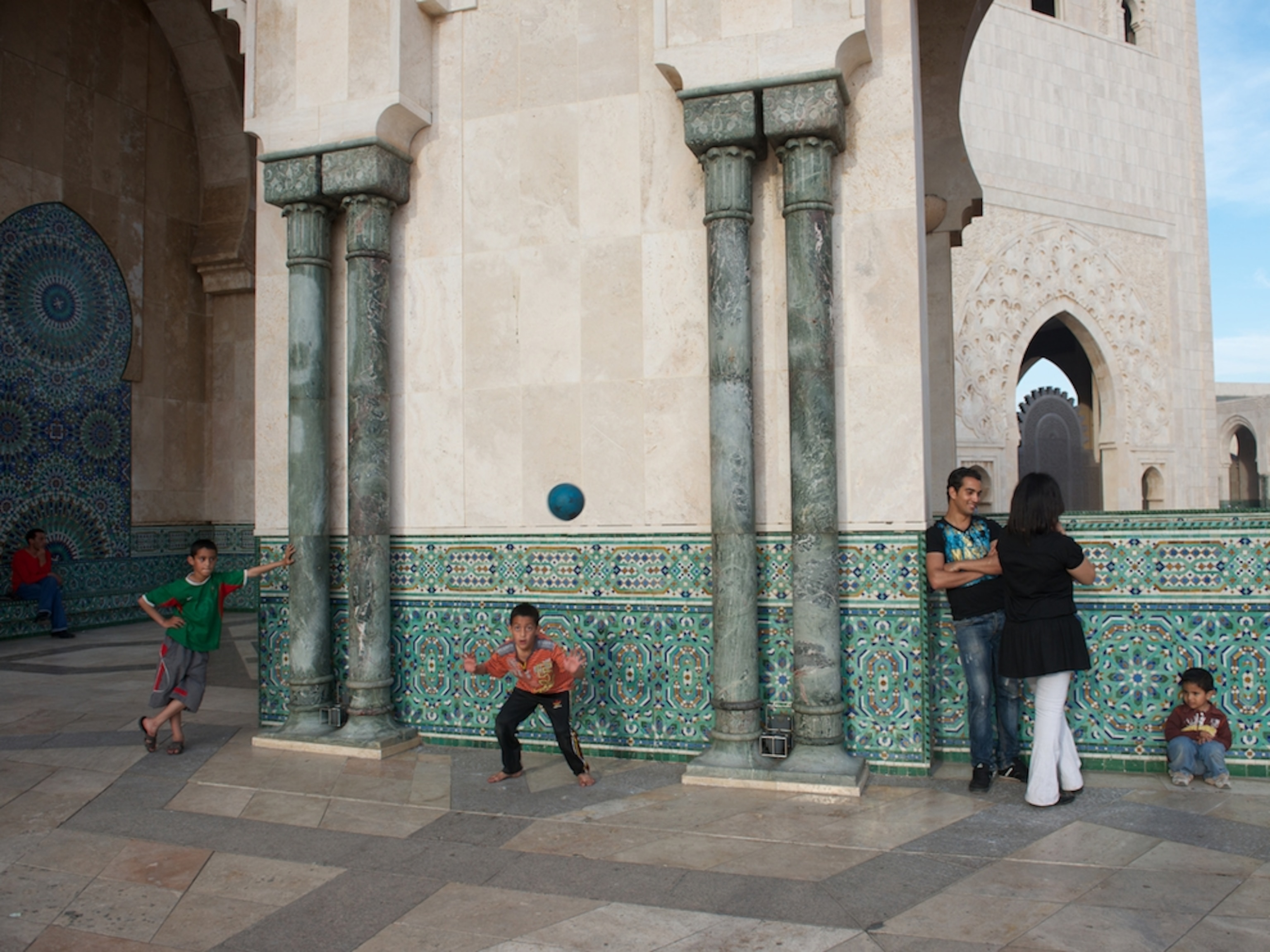 the Hassan II Mosque