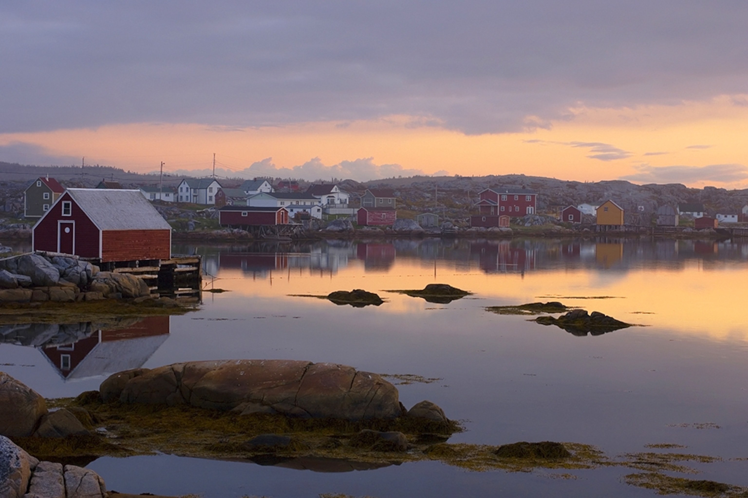 a fishing village on Fogo Island, Newfoundland
