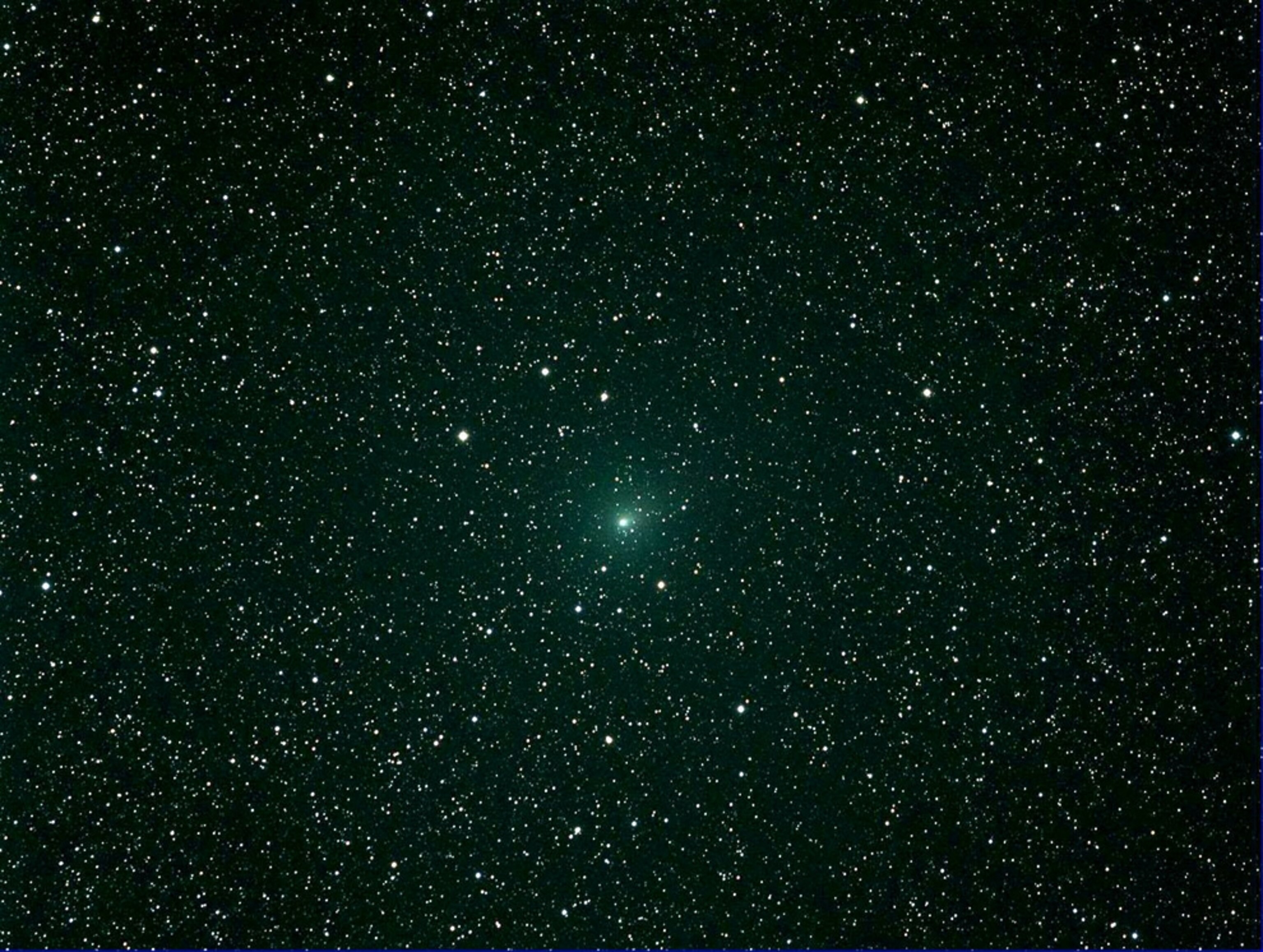 the green comet Hartley 2 as seen from Earth.