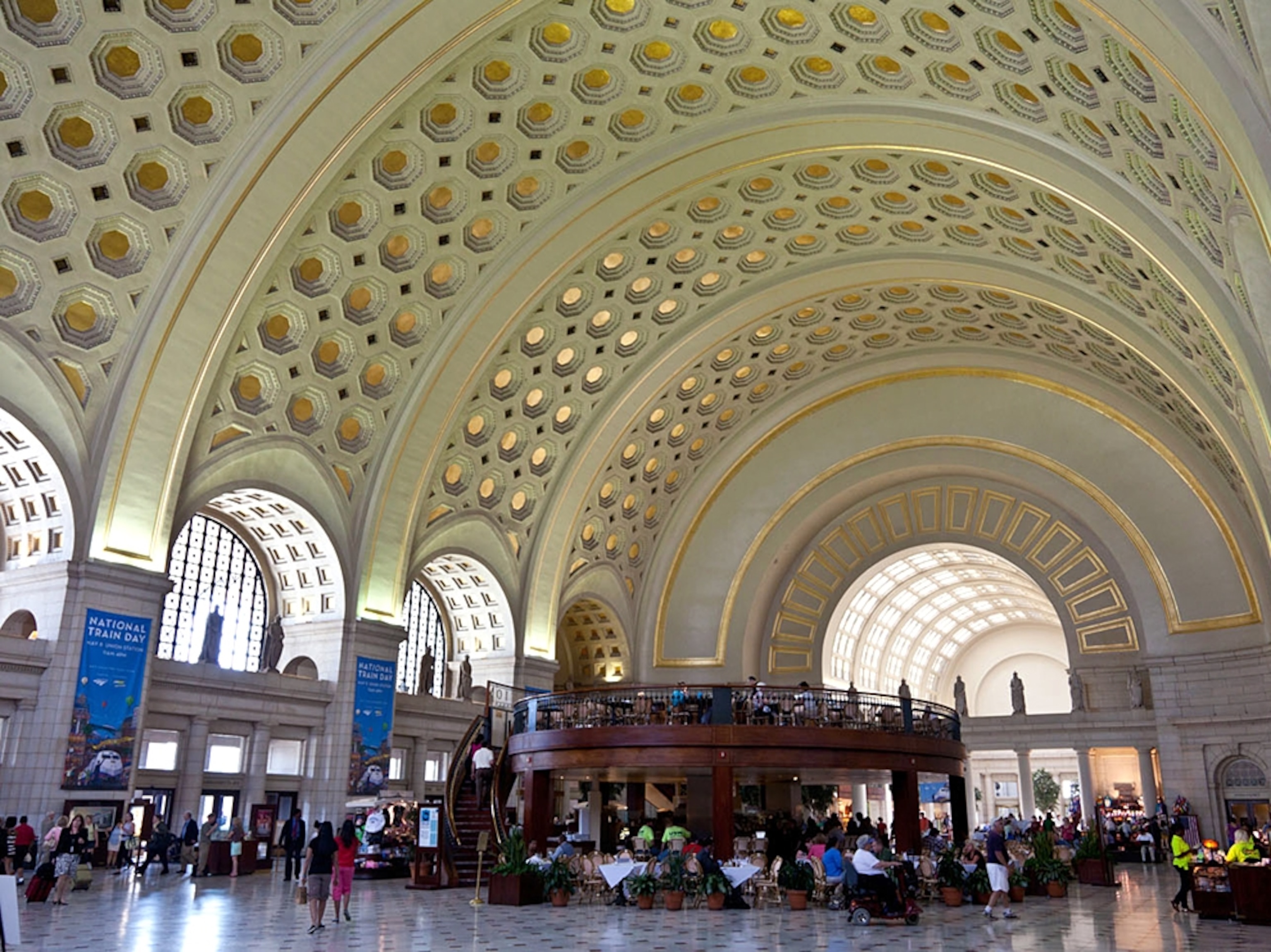 Union Station picture: the train station bustles with visitors in Washington, D.C., for a gallery on former U.S. National Parks