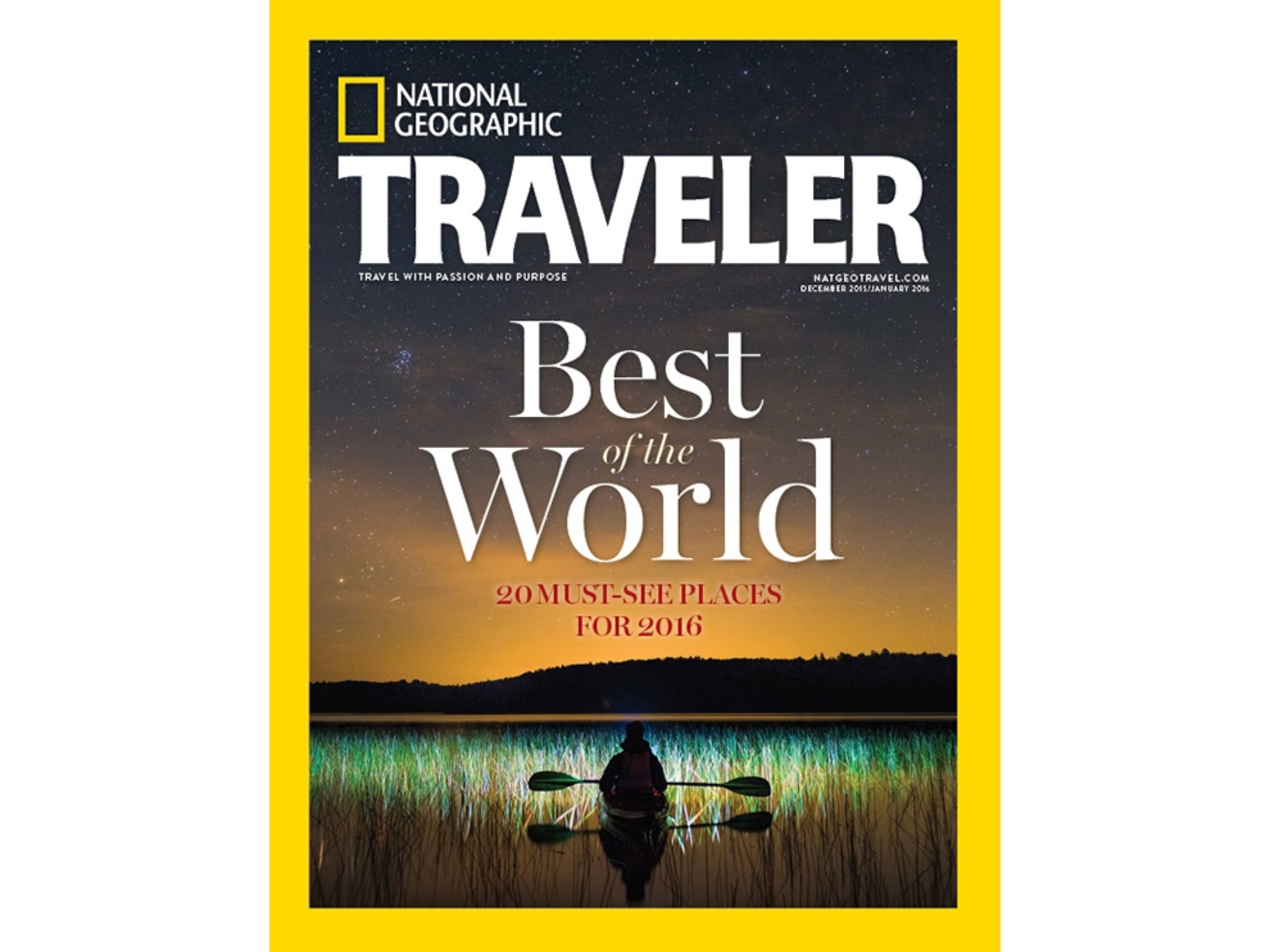a kayaker at night in Quebec, Canada