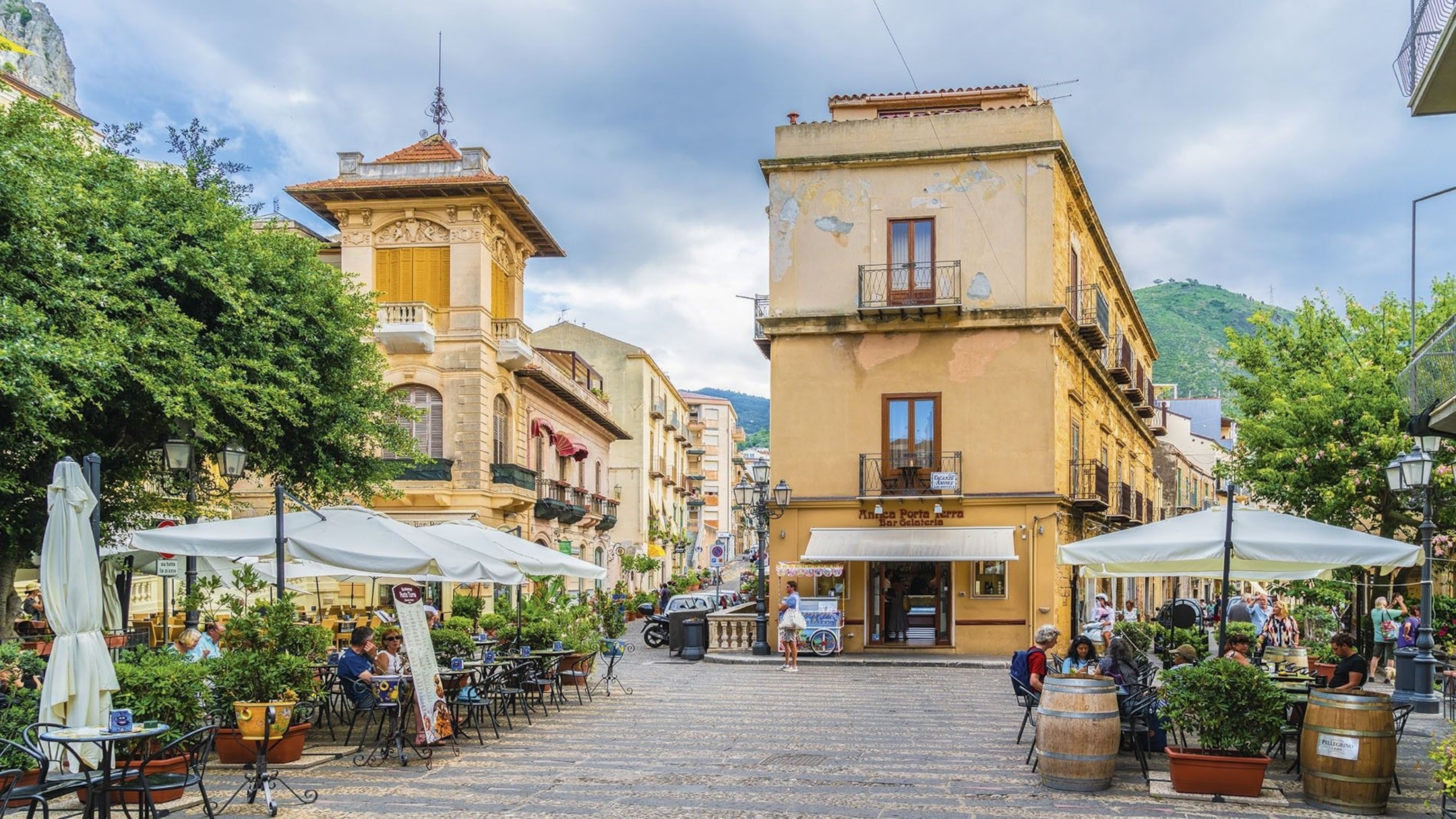 The town of Cefalu, in northern Sicily, with its stunning baroque architecture.