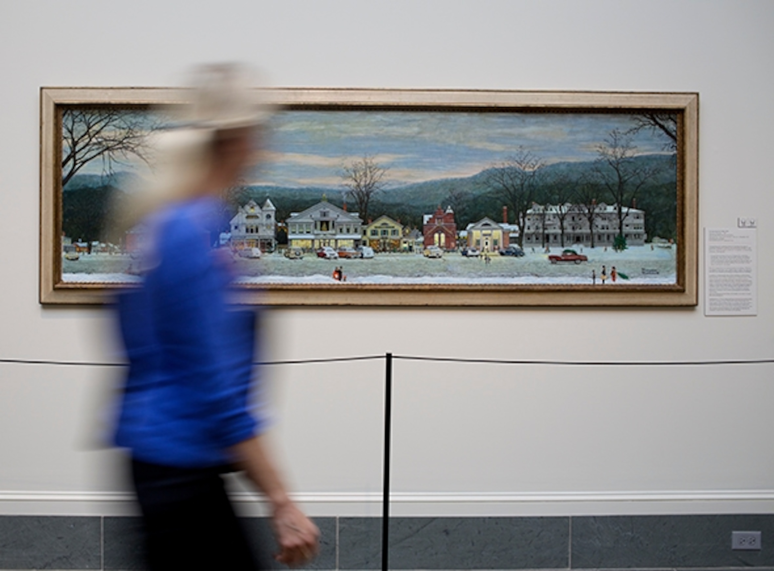 Norman Rockwell's depiction of Stockbridge at Christmas time (Photograph by Jodi Hilton)