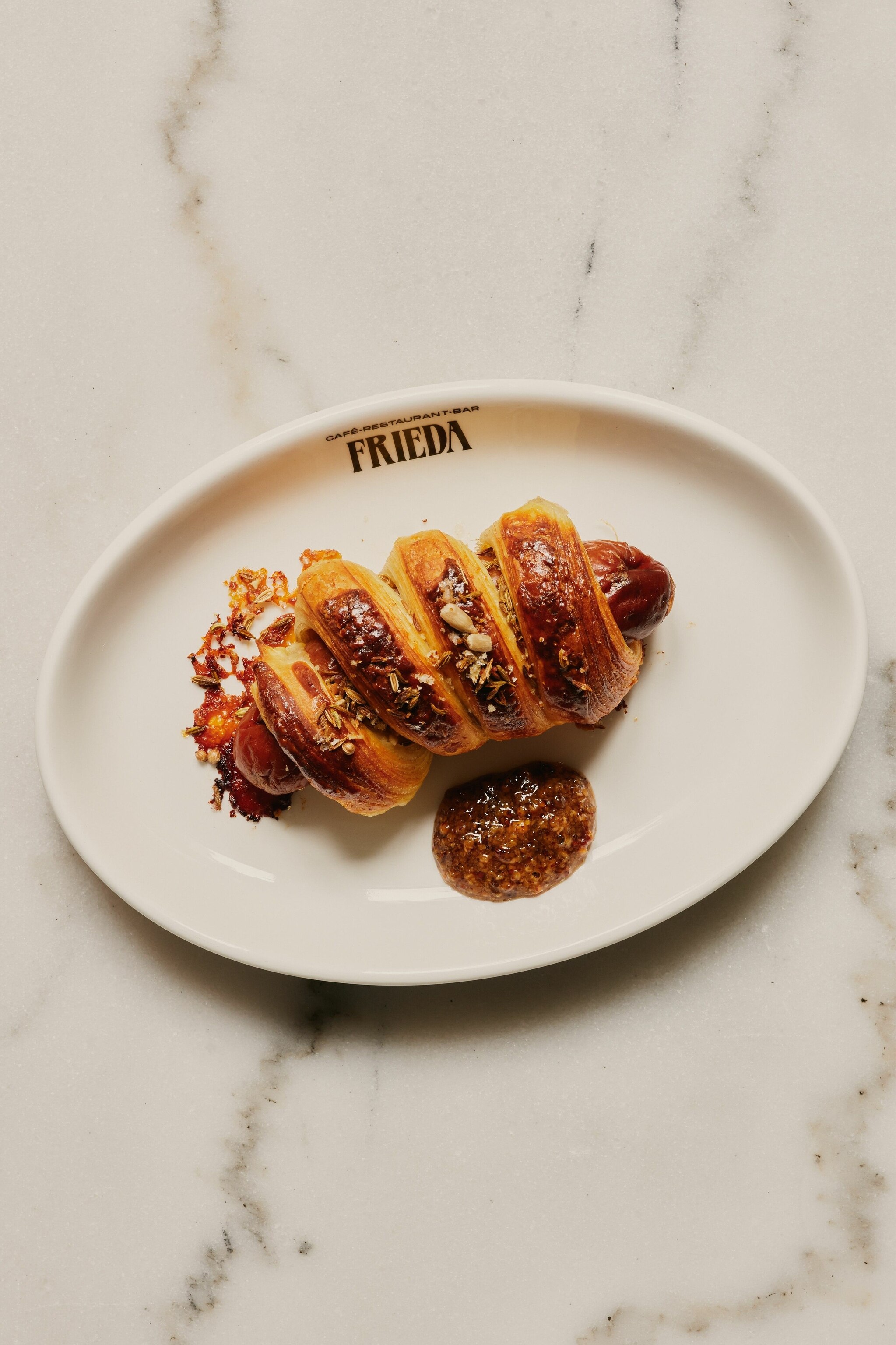 Kouign-amann, a buttery Breton pastry at Café Frieda