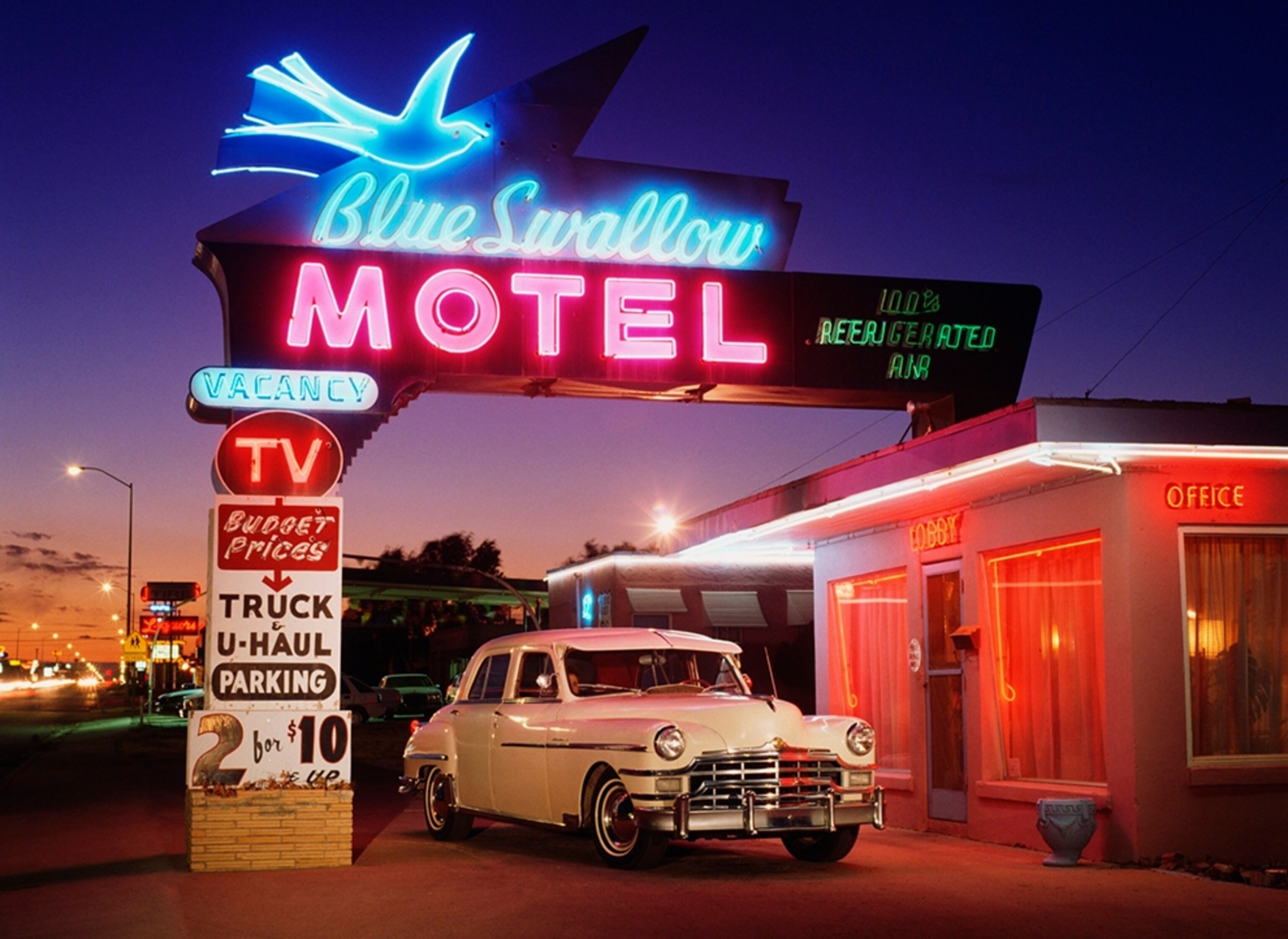 the Blue Swallow Motel on Route 66 in Tucumcari, New Mexico