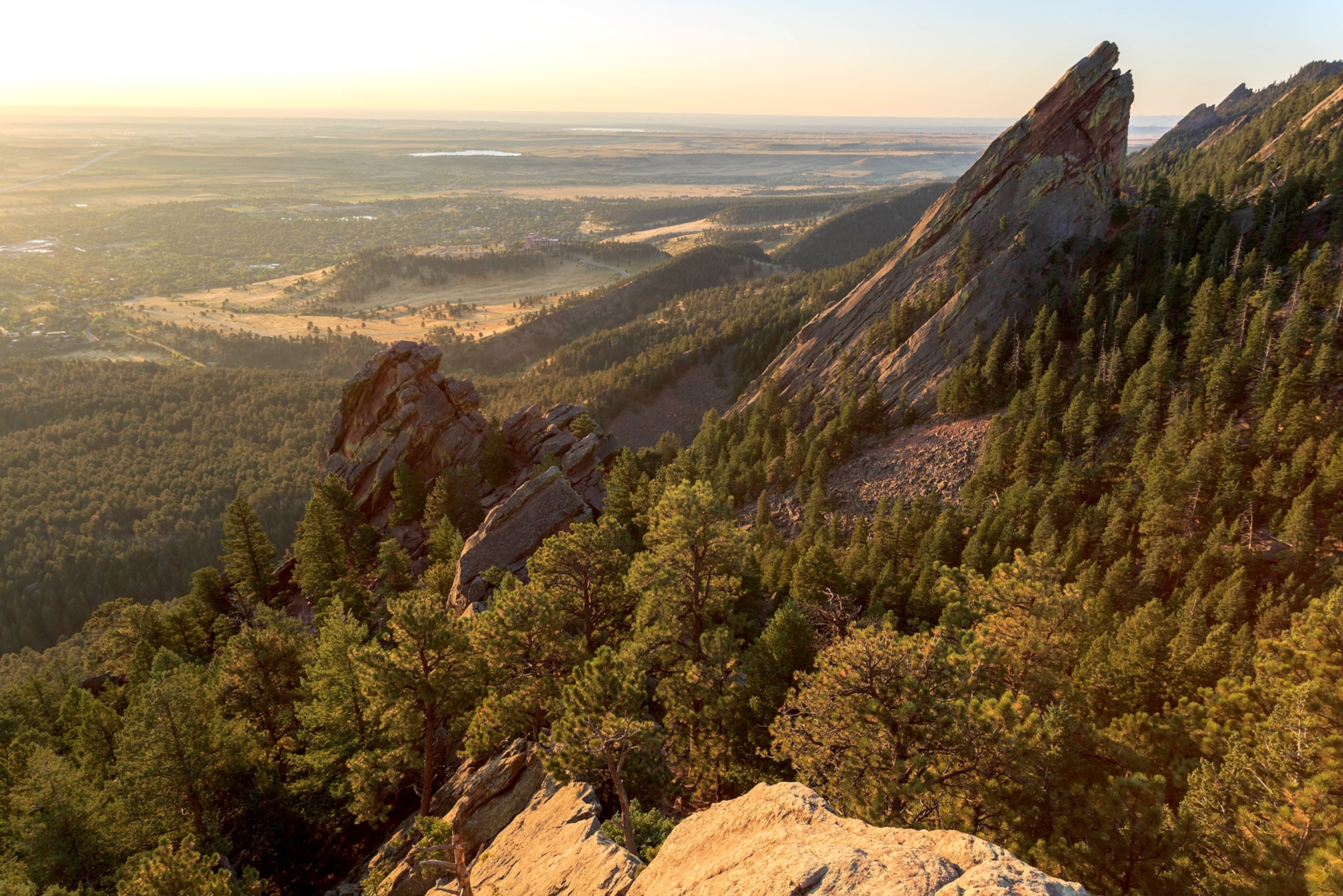 the Flat Irons in Boulder, Colorado