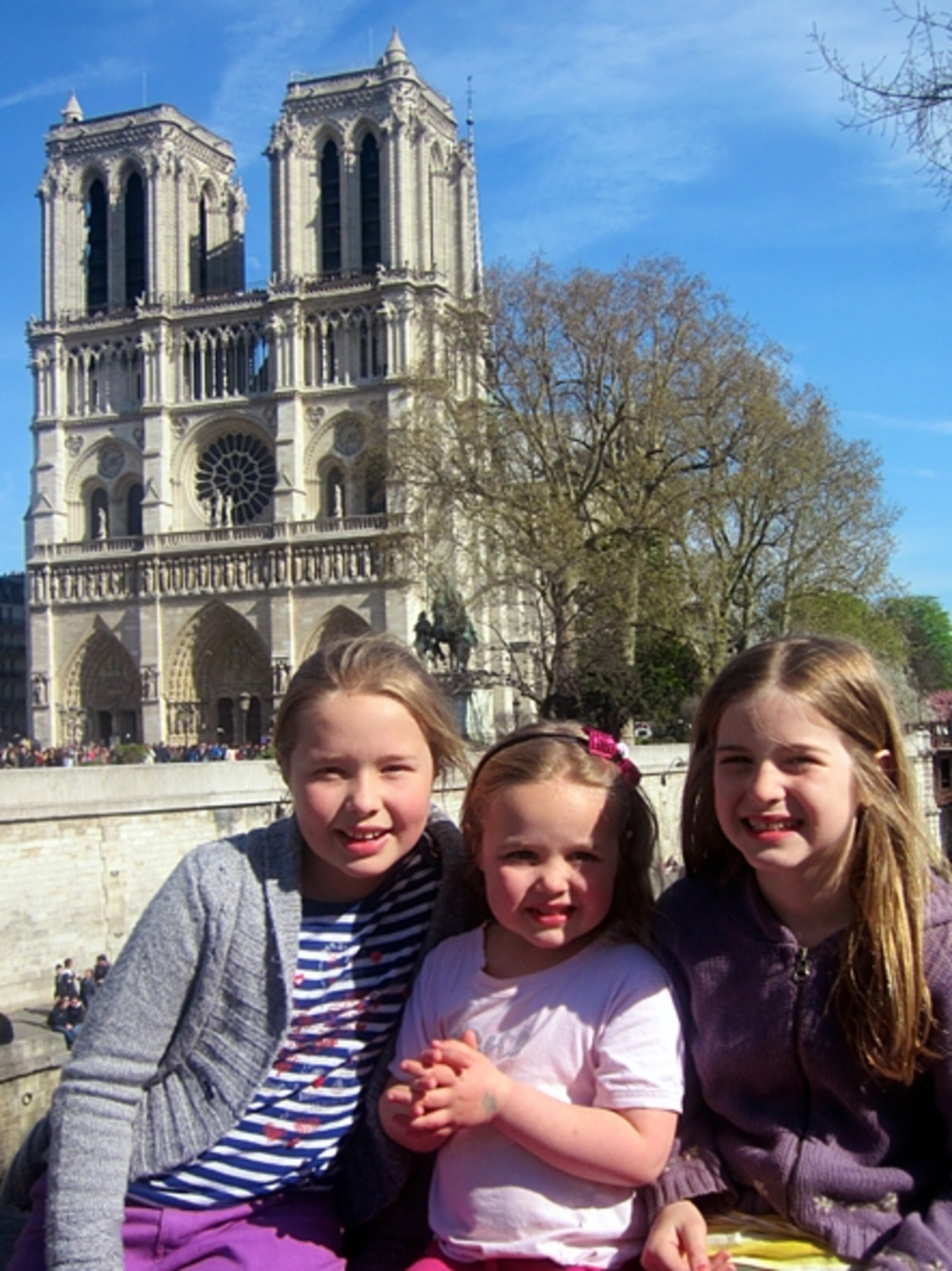 The Thorp sisters in Paris (Photograph by Elizabeth Thorp)