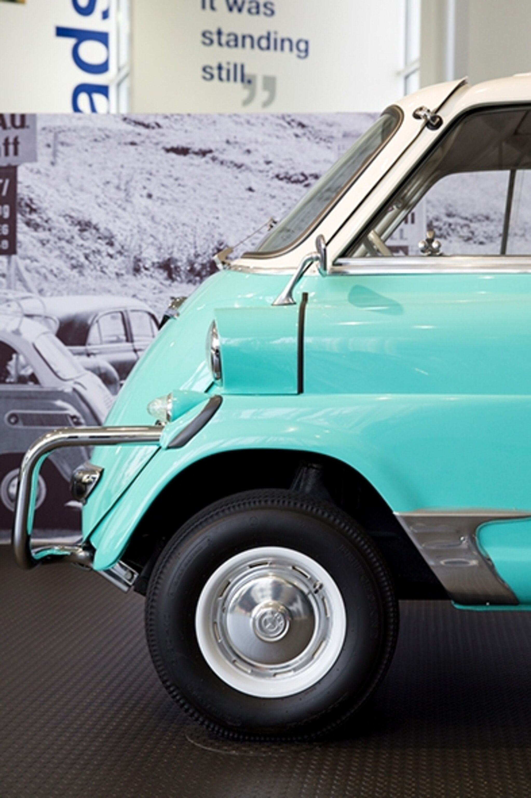 Famous Isetta "bubble car" from the B<W Museum (Photograph by Jessica Sample)