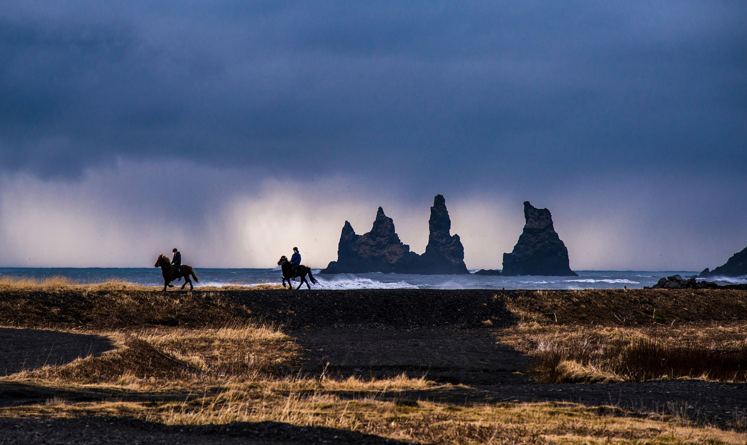 horseback riders in Iceland