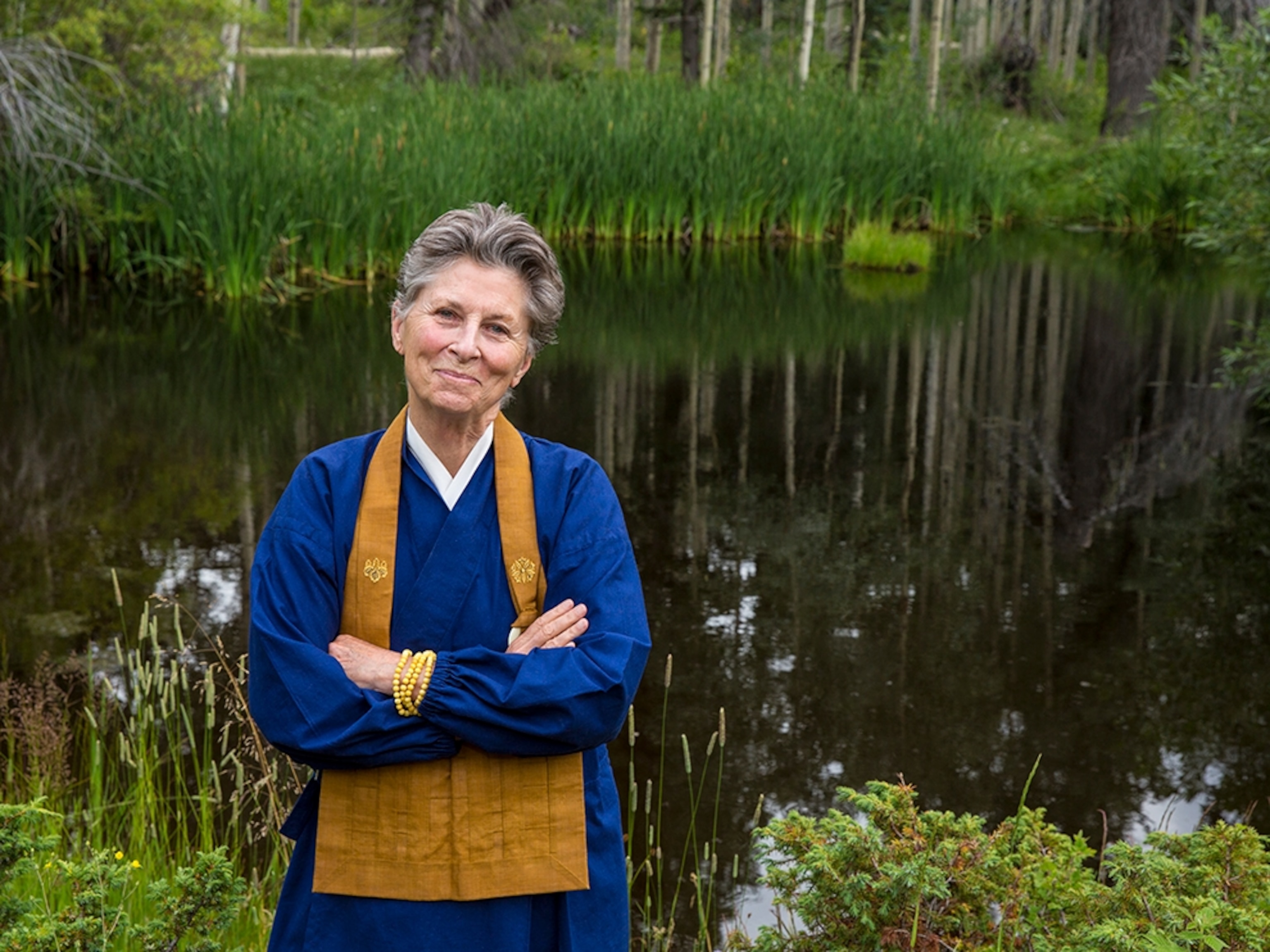 Joan Halifax in Truchas, New Mexico