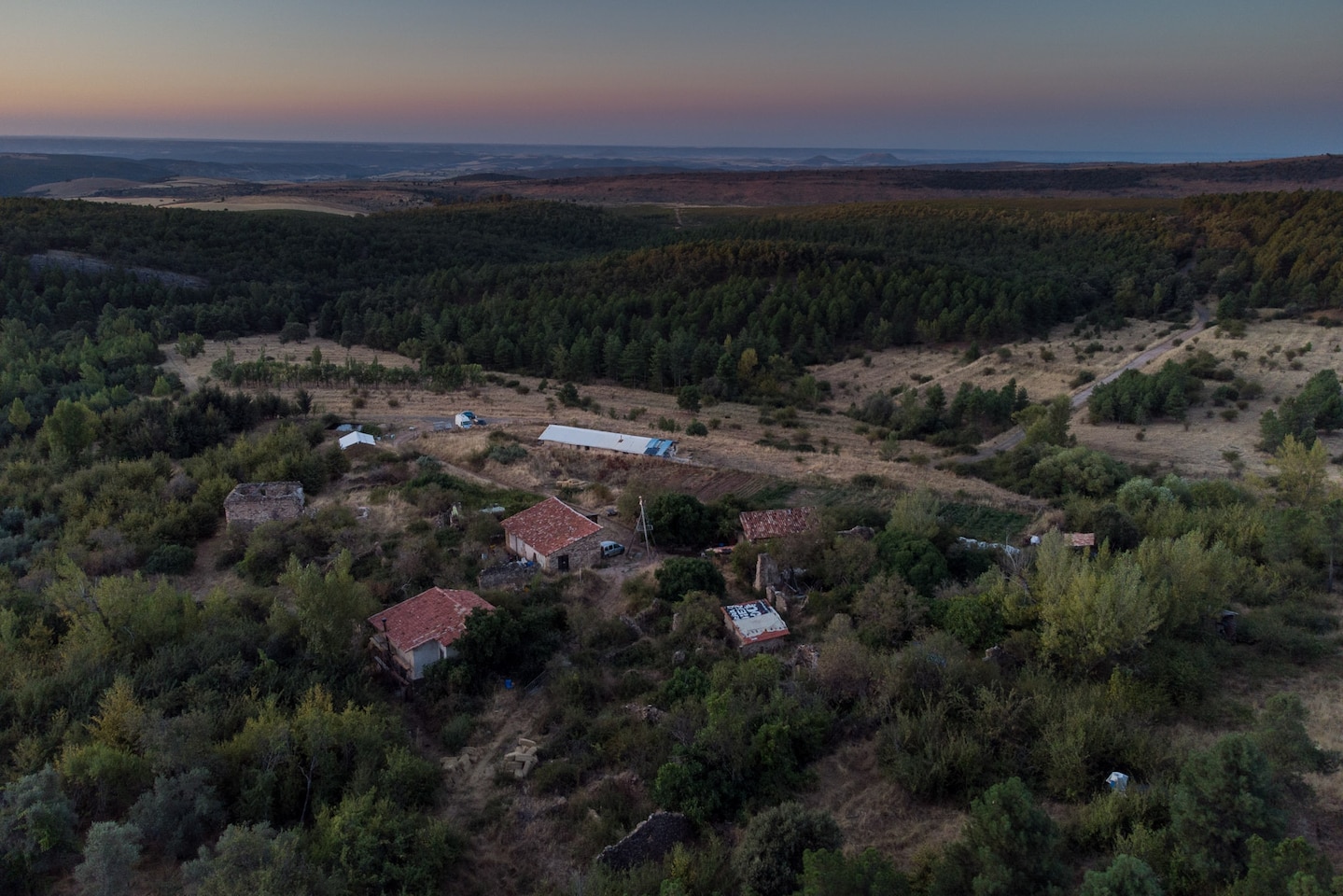 Ariel view of a community.