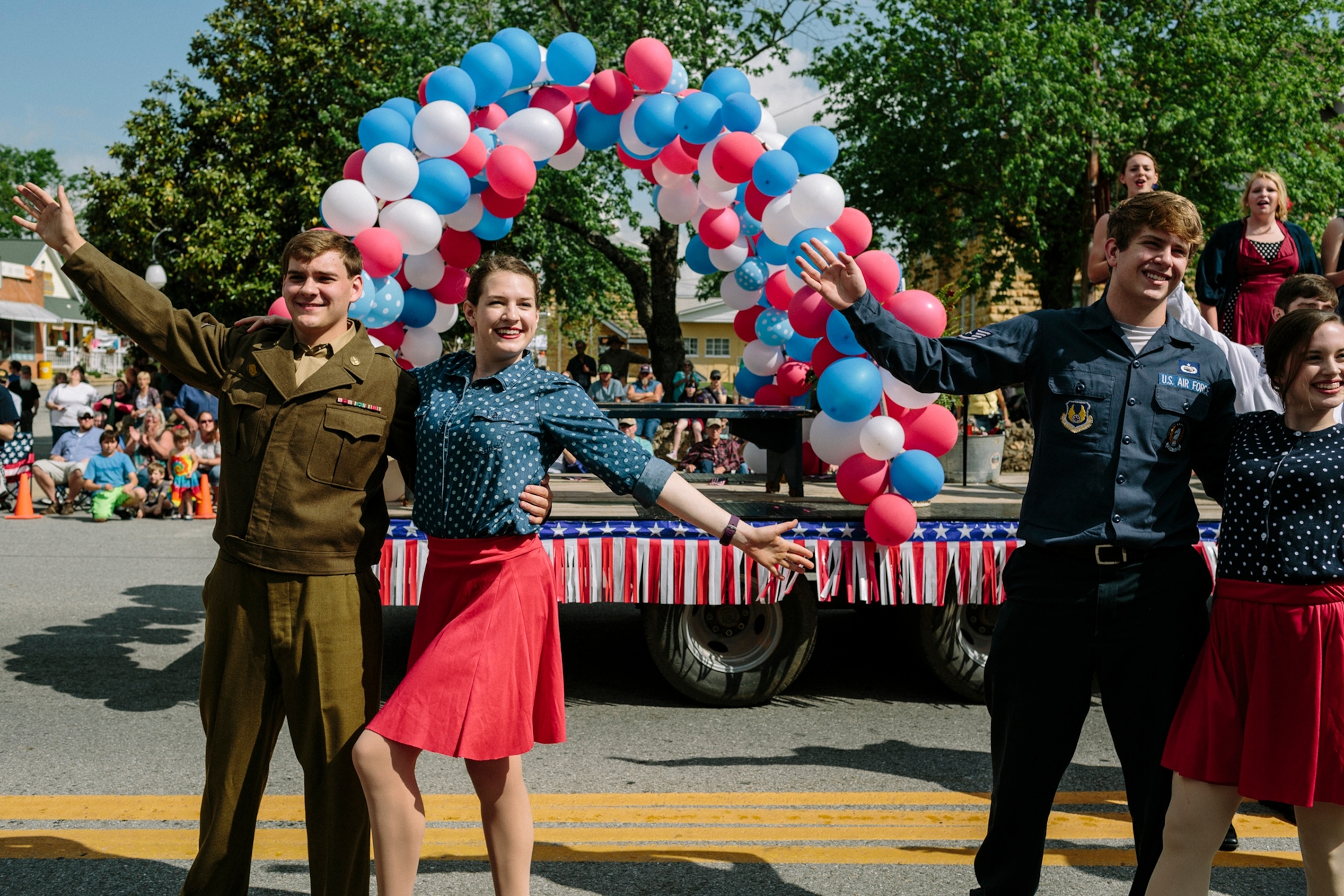 the annual Folk Festival Parade in downtown Mountain View, Arkansas