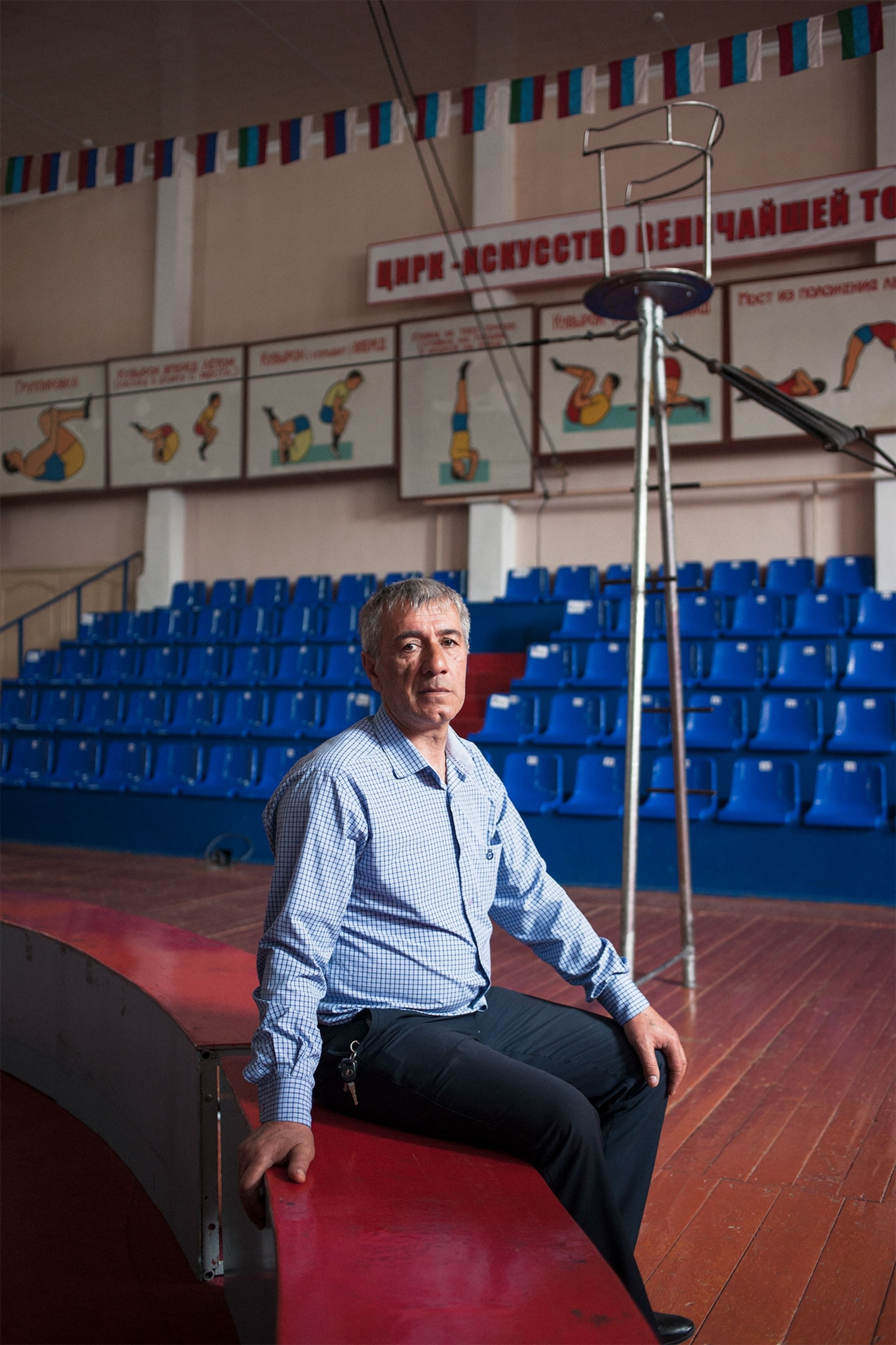 tightrope walkers in Dagestan, Russia