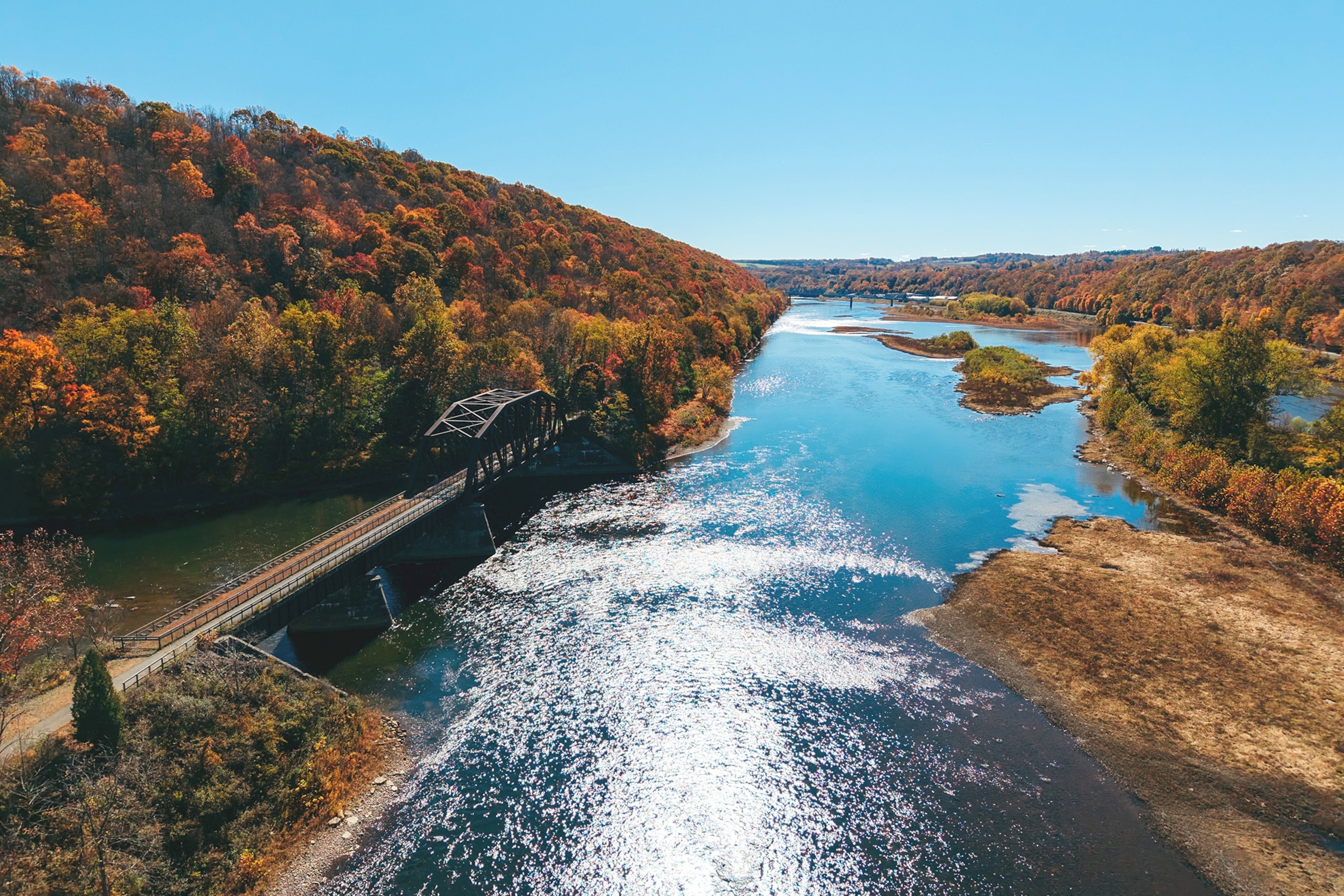 The I-80 bridge over the Clarion River