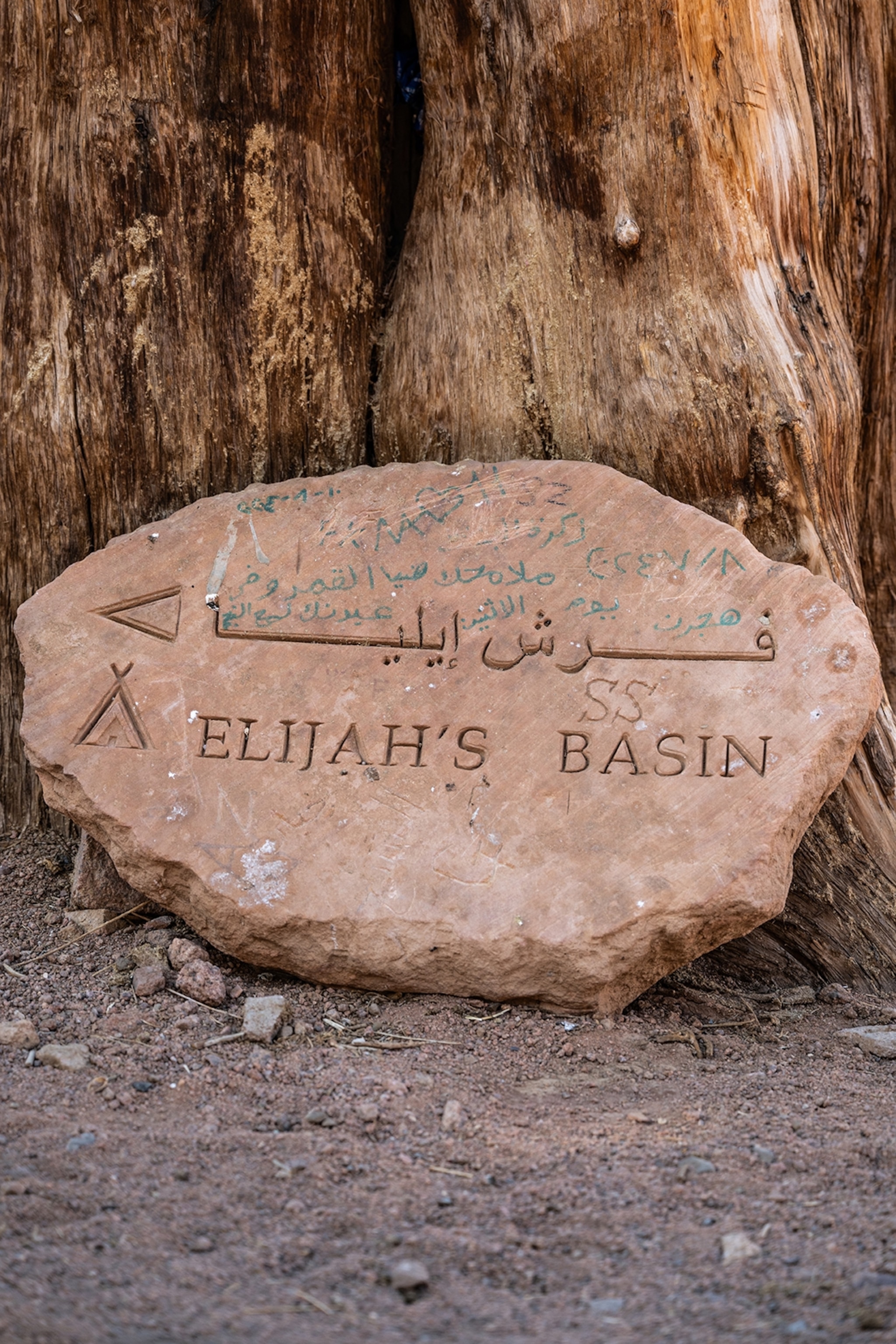 A slate reads 'Elijah's Basin.'