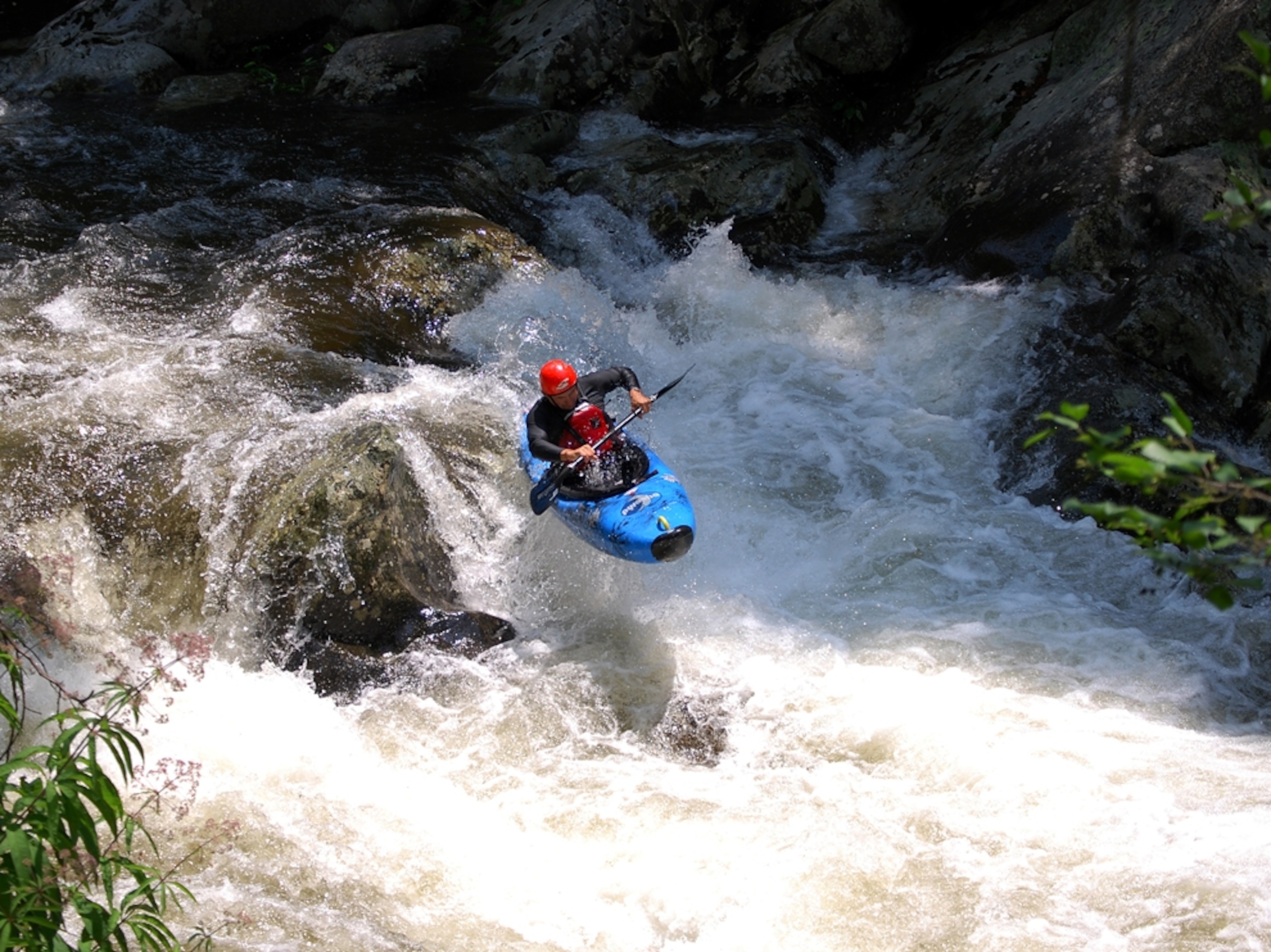 Kayaker on river
