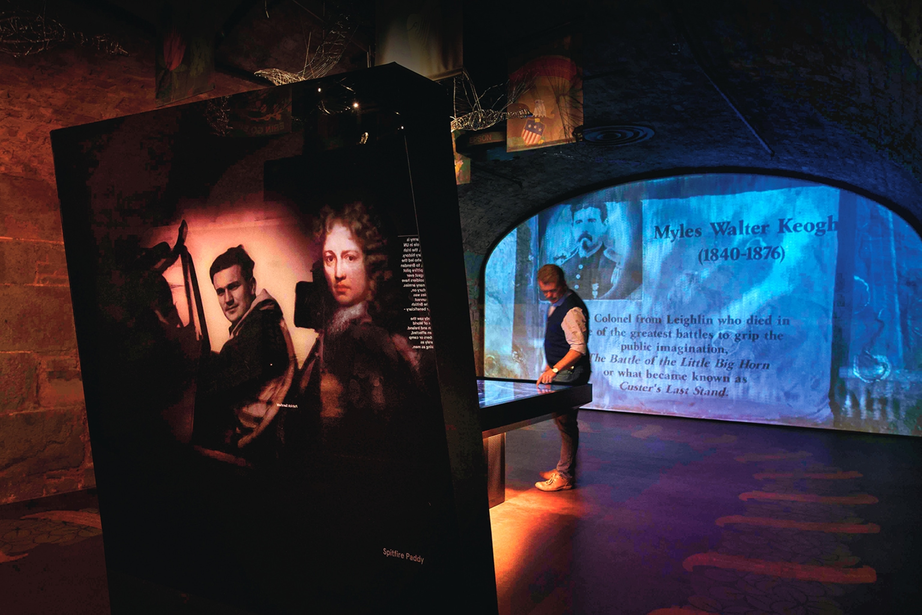 the interior of the EPIC The Irish Emigration Museum in Dublin, Ireland