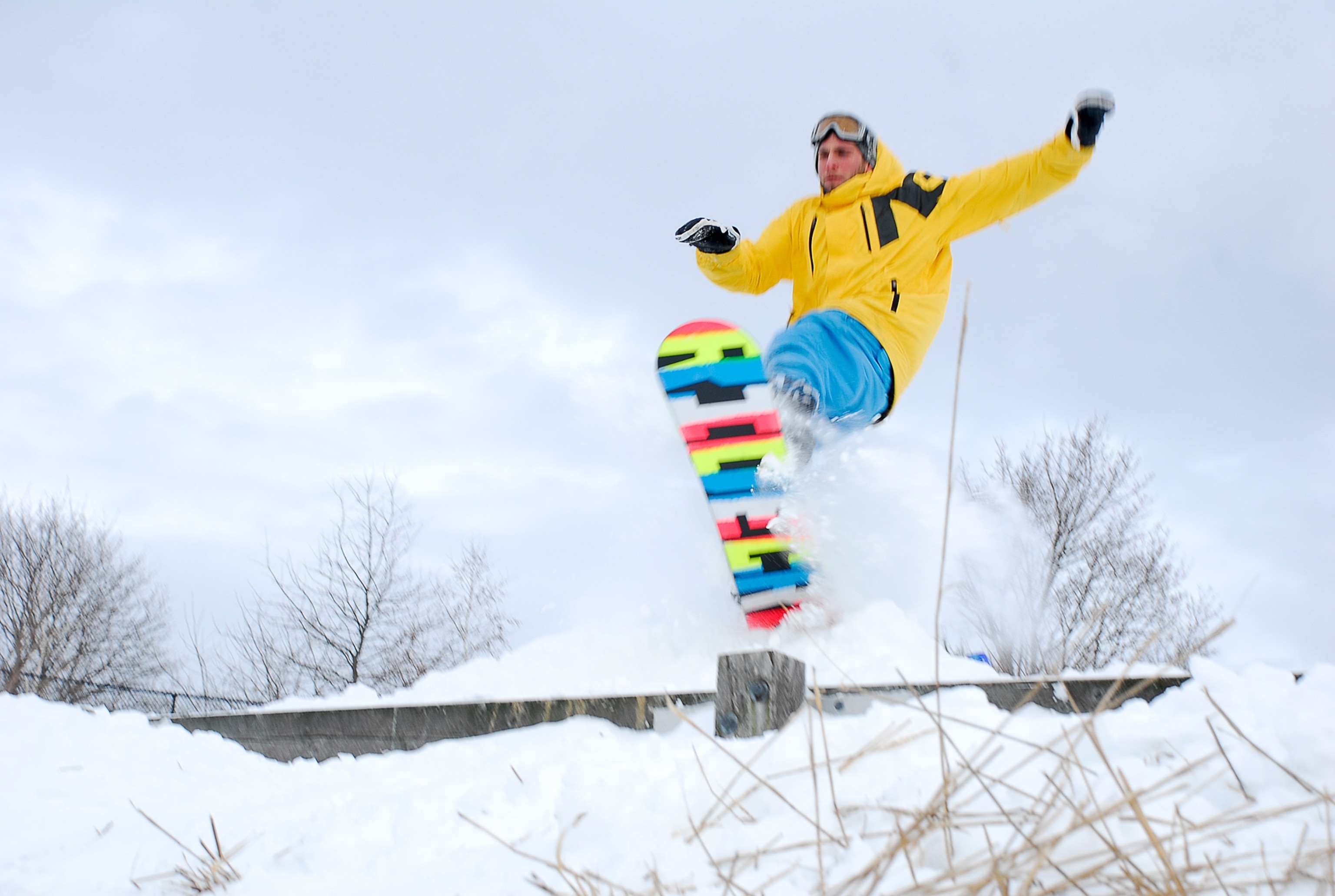 a snowboarder in Boston during Nemo blizzard