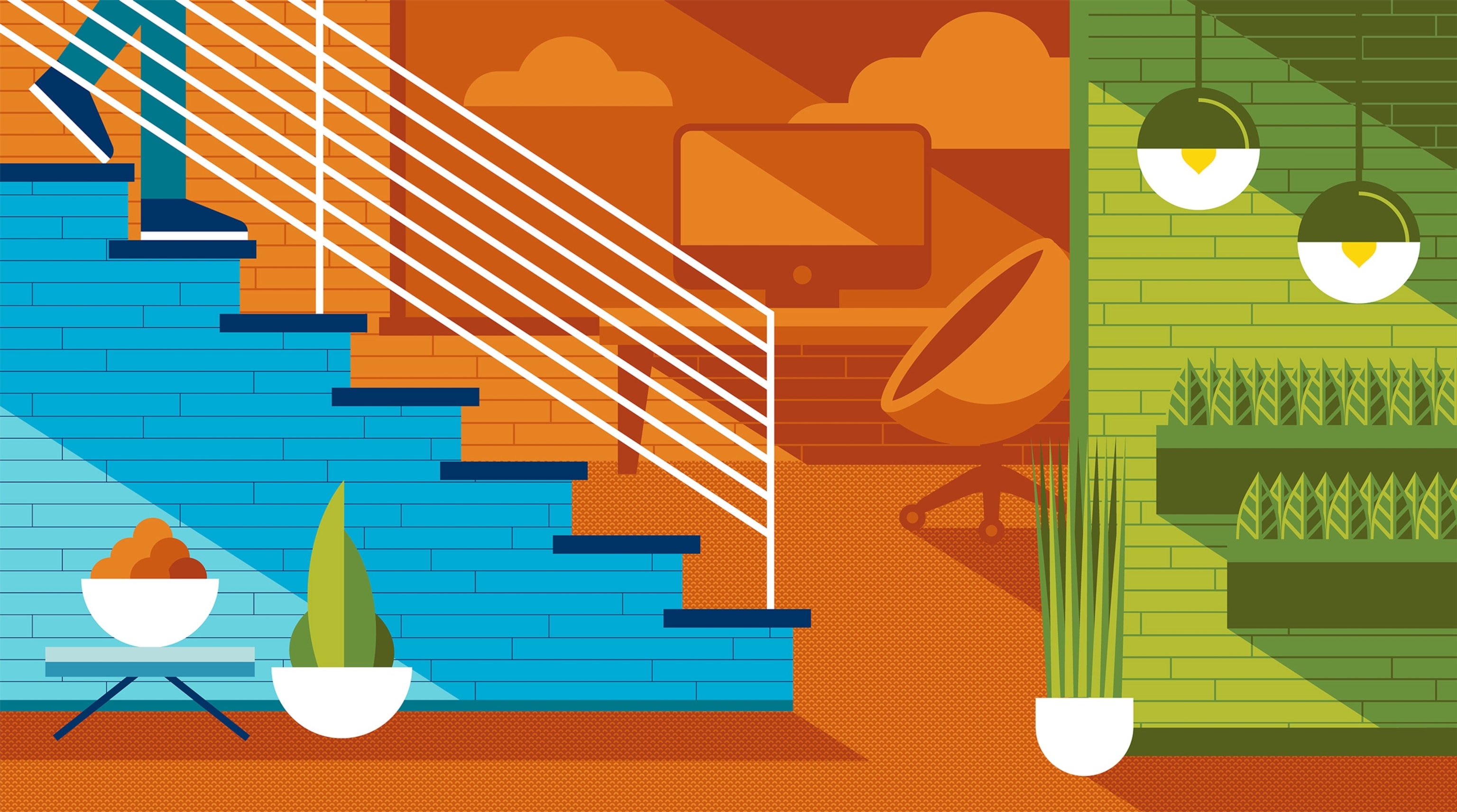 ergonomic office space