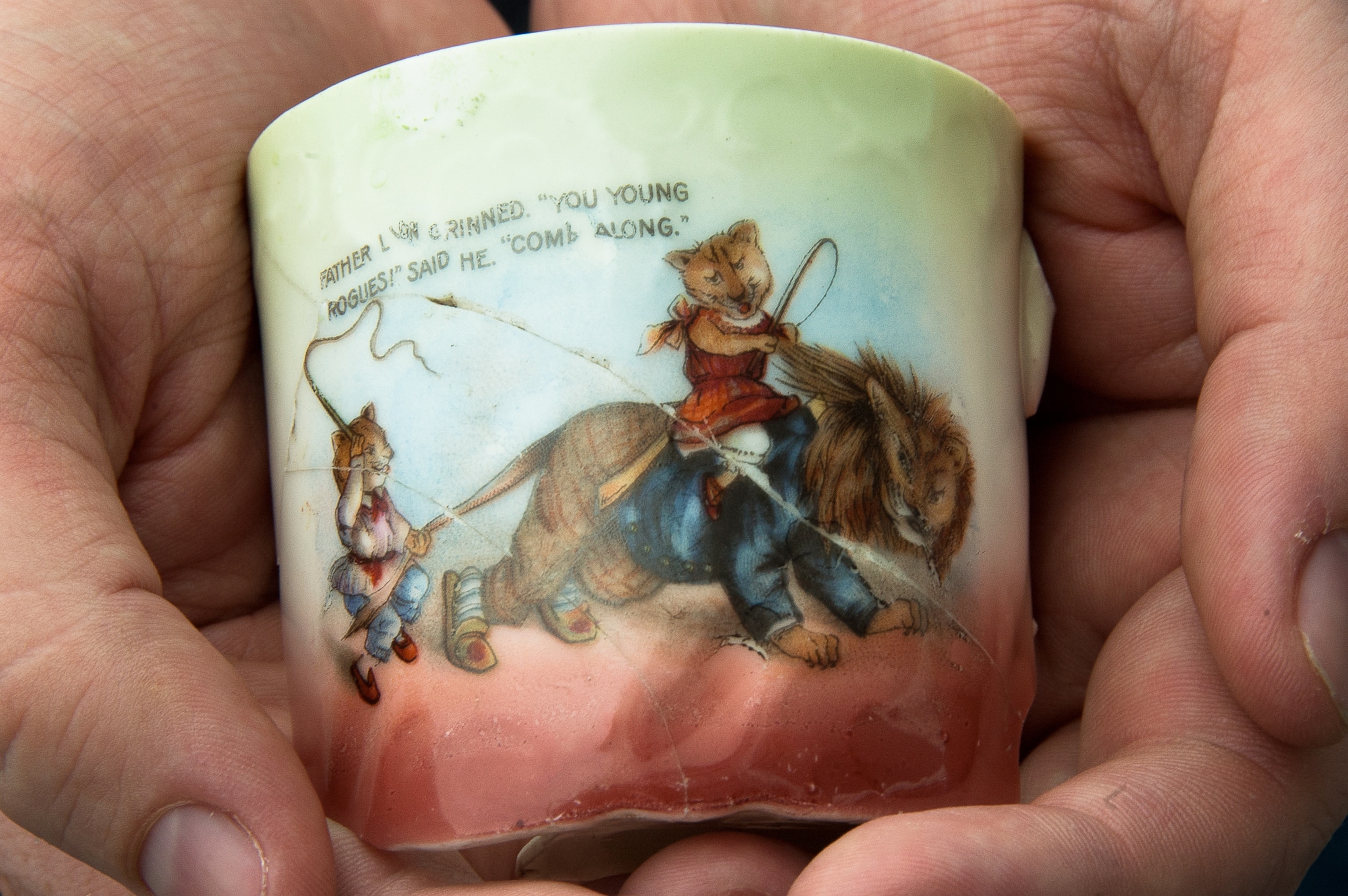 Christchurch earthquake - Recovered child's cup