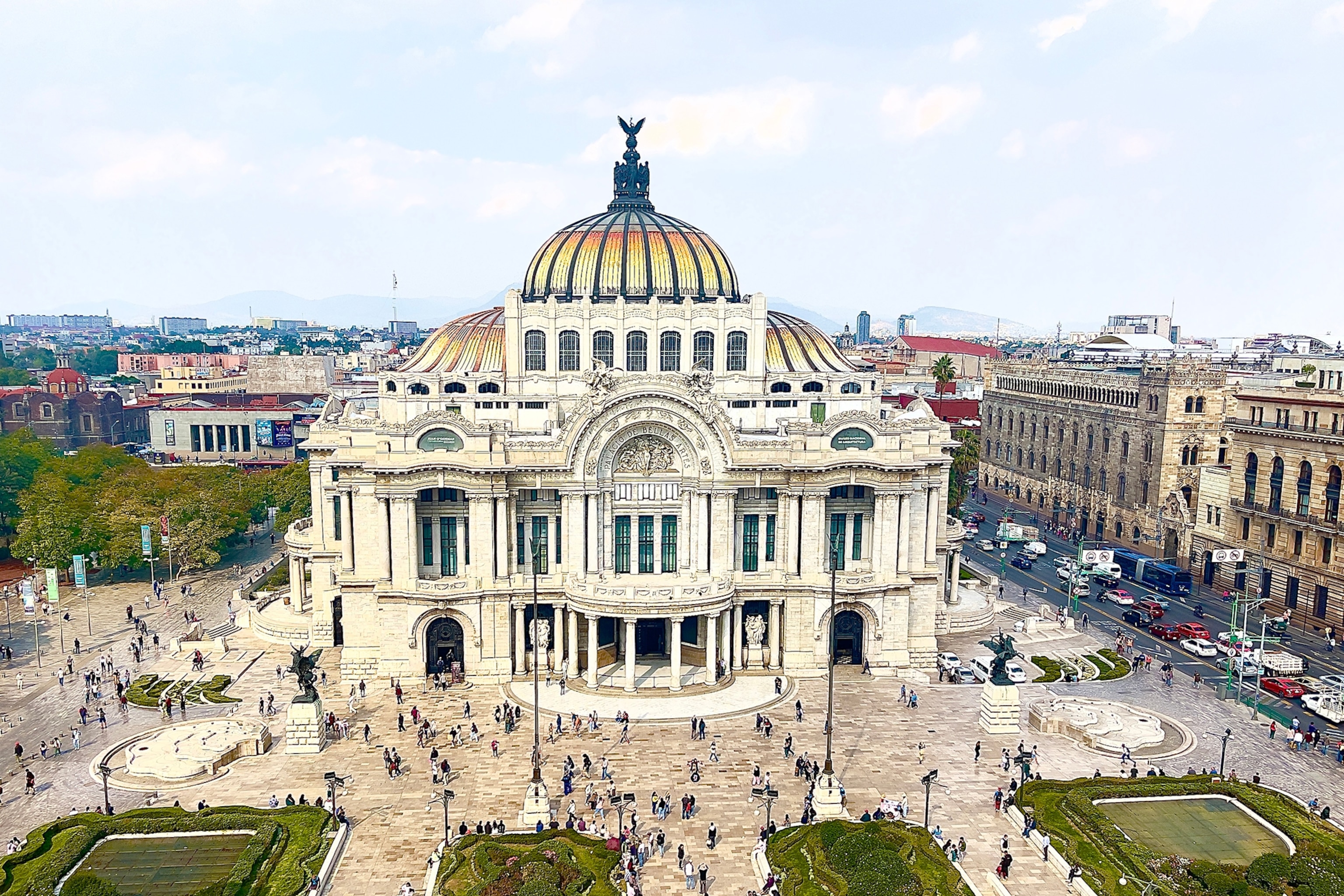 exterior of a theatre in mexico