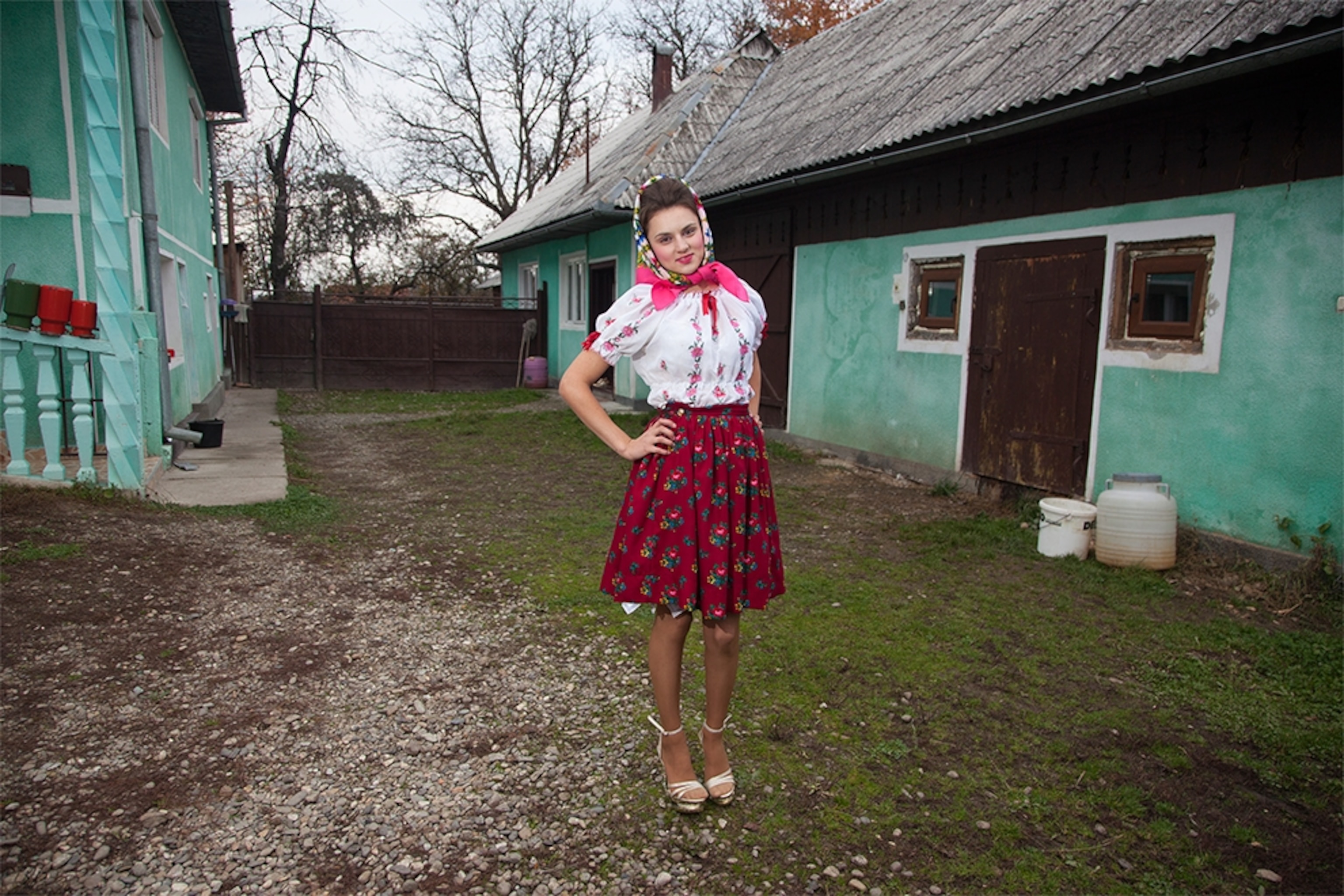 a girl in Maramures, Romania