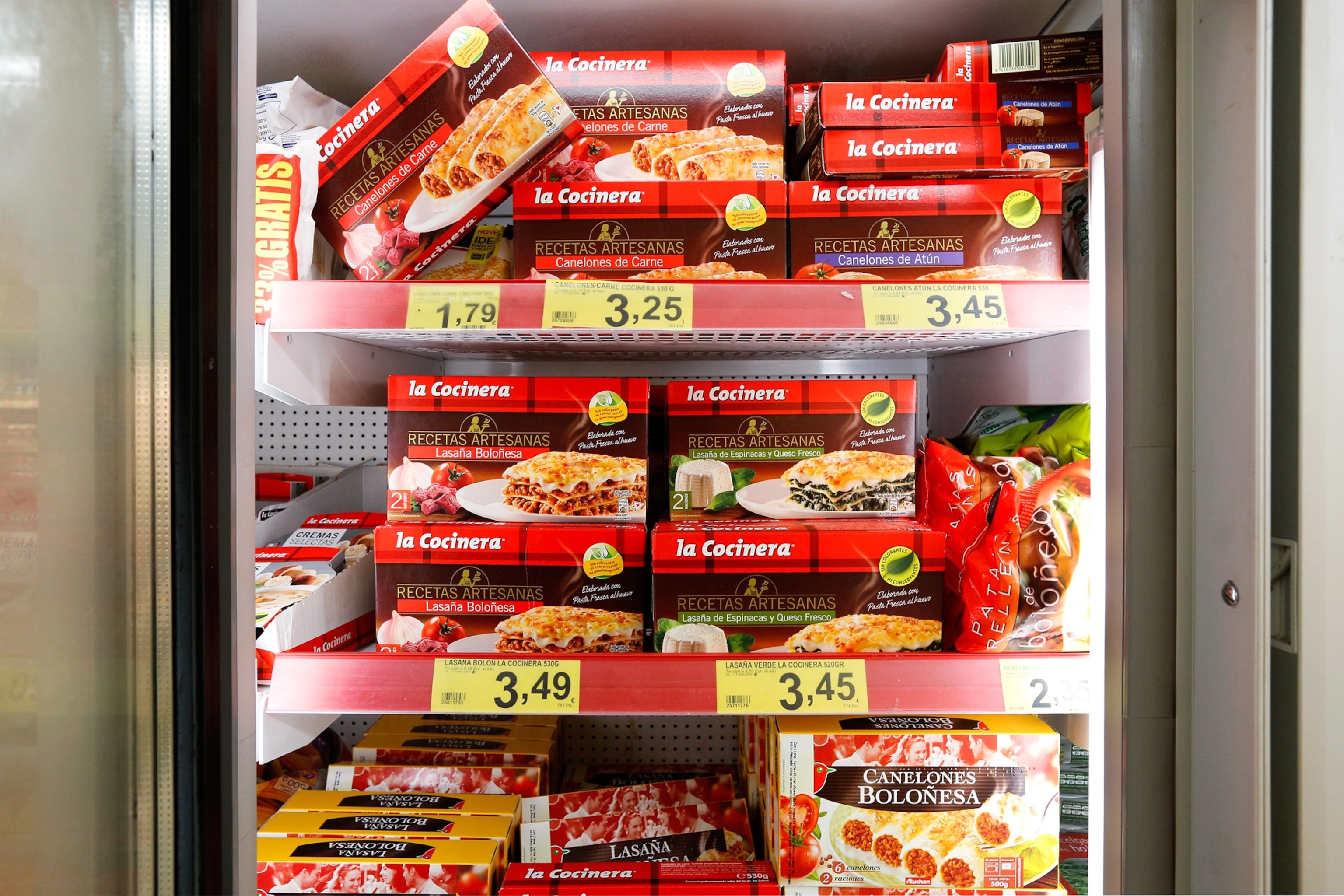 Frozen food in Burgos.