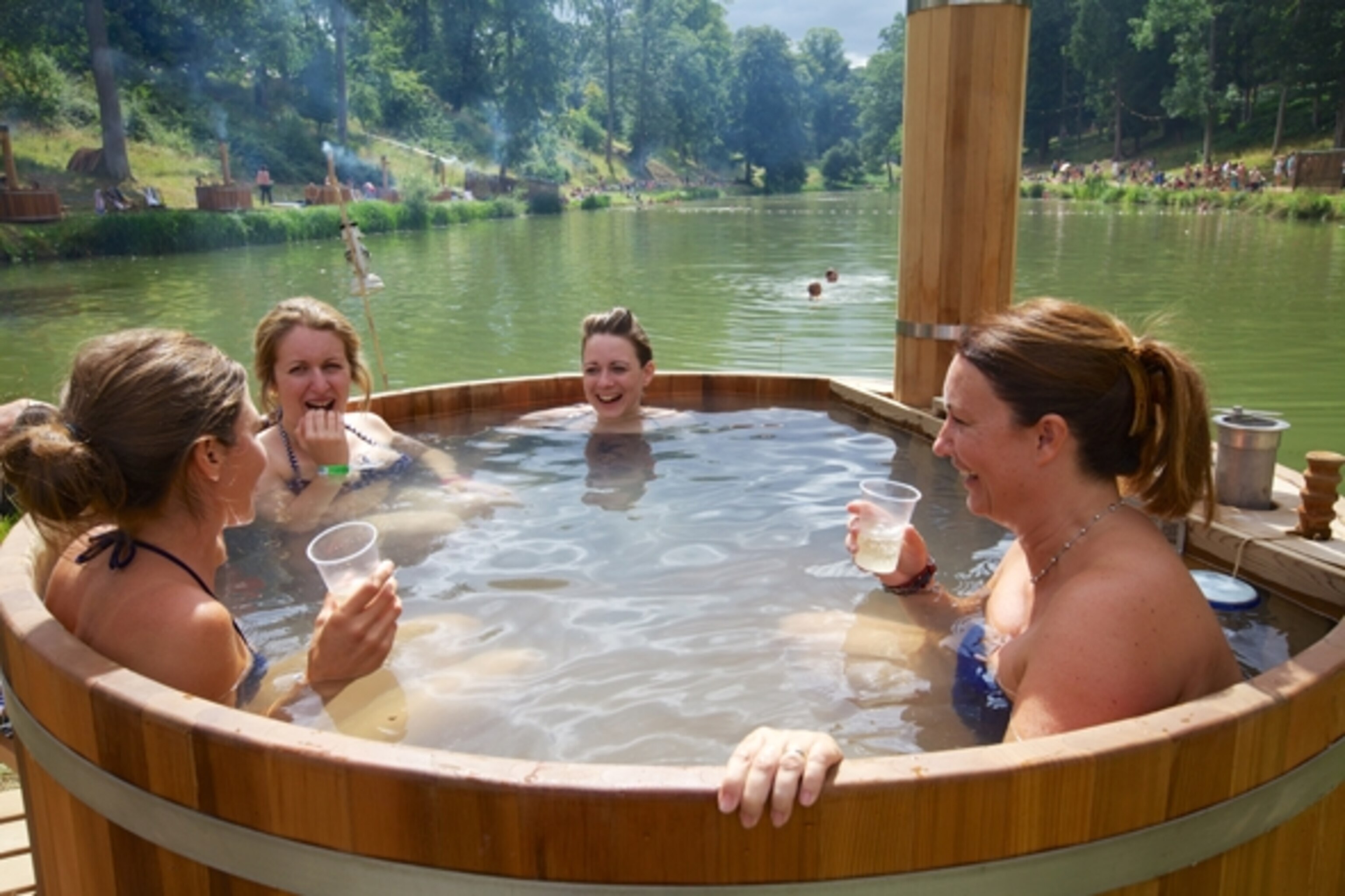 The luxury spa is one of the attractions at the festival. (Photograph by Andre Camara)