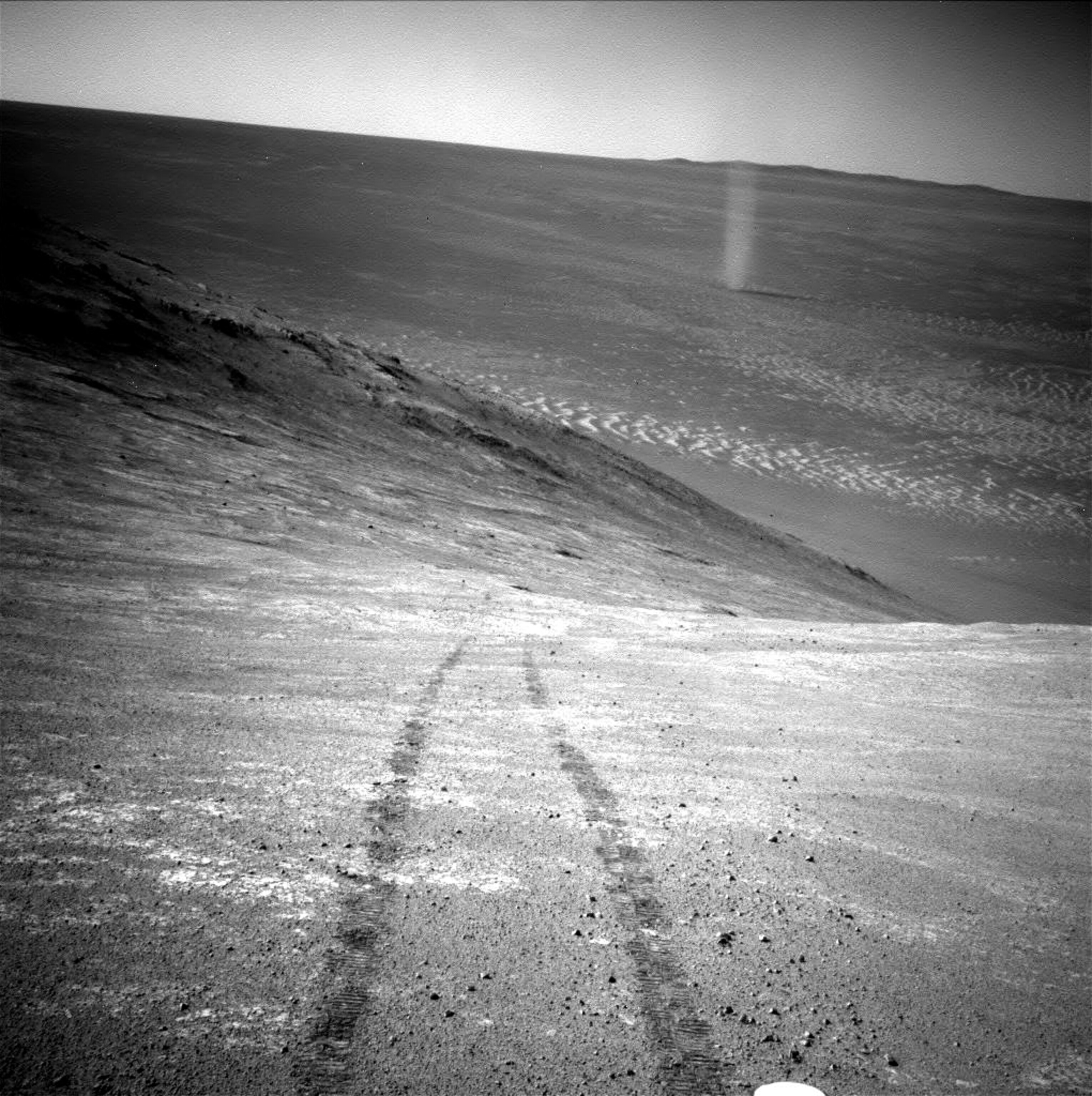 martian dust devil in Mars