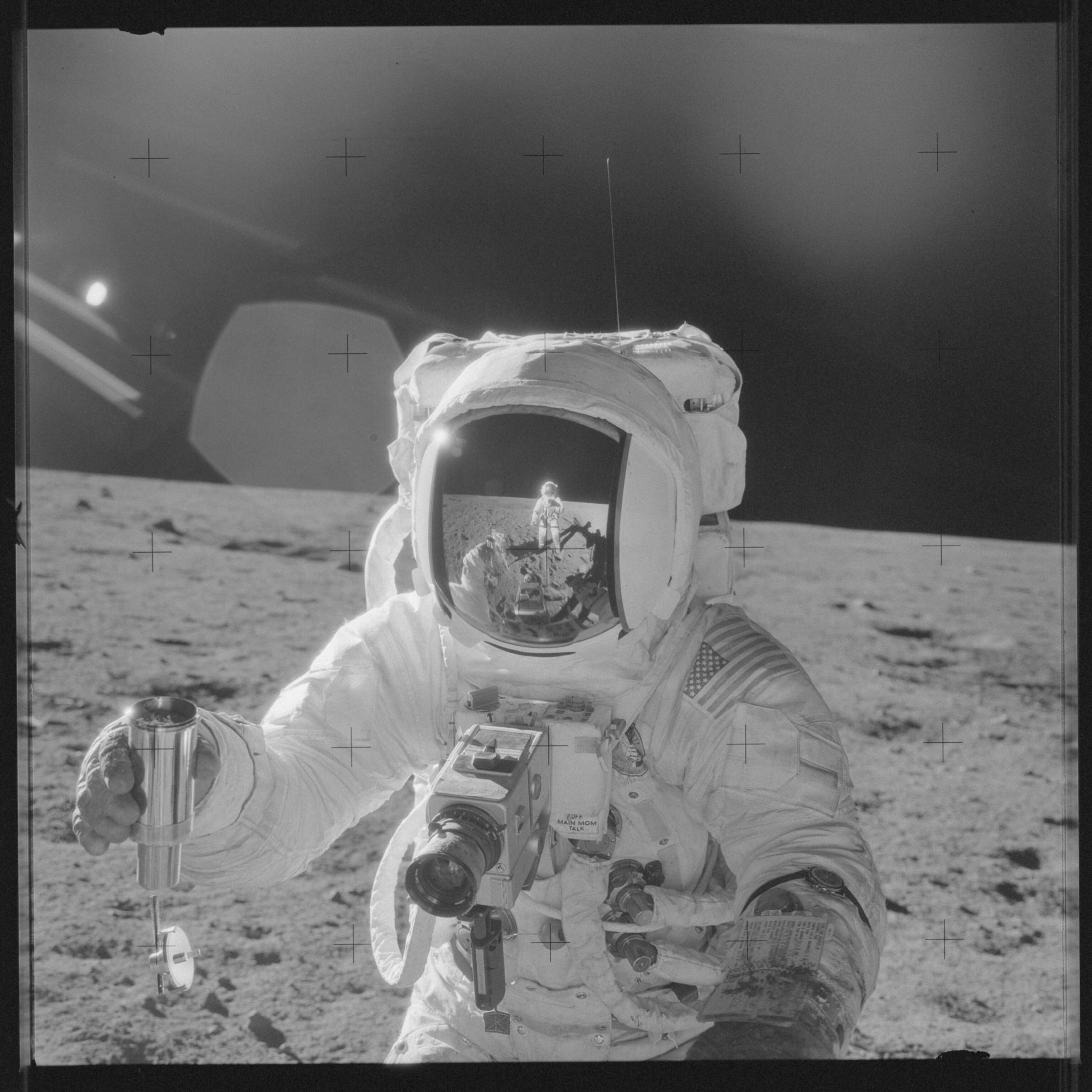 apollo astronaut on moon