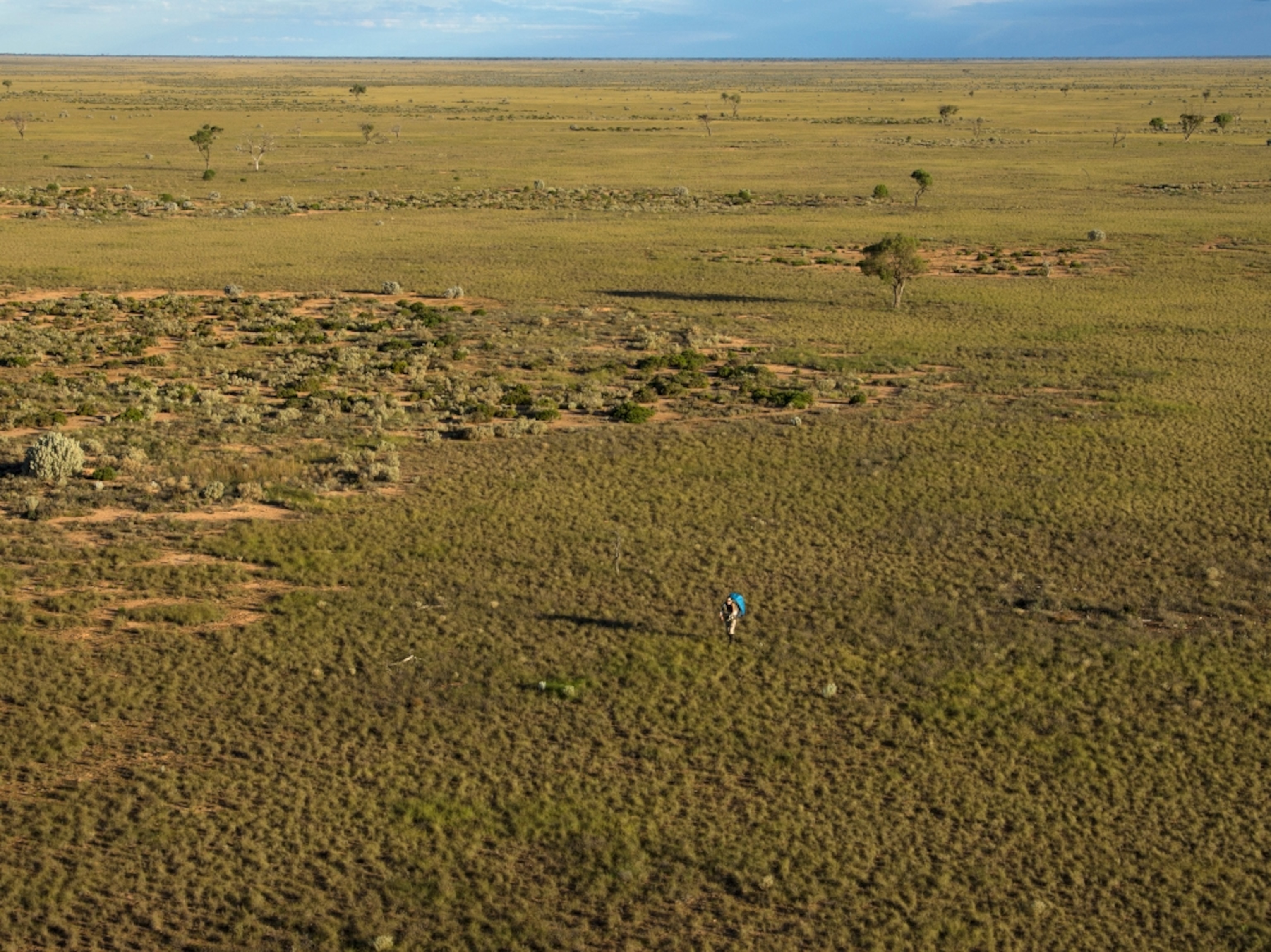 Sarah Marquis near the completion of her expedition, Australia