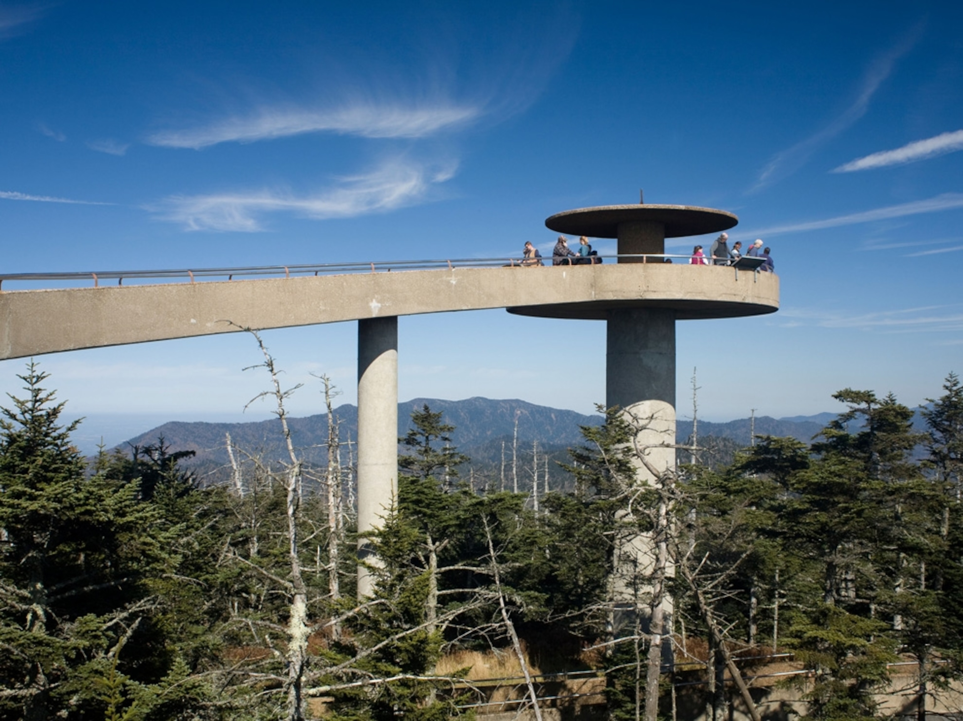 observation deck at Clingmans Dome, Great Smoky Mountains National Park