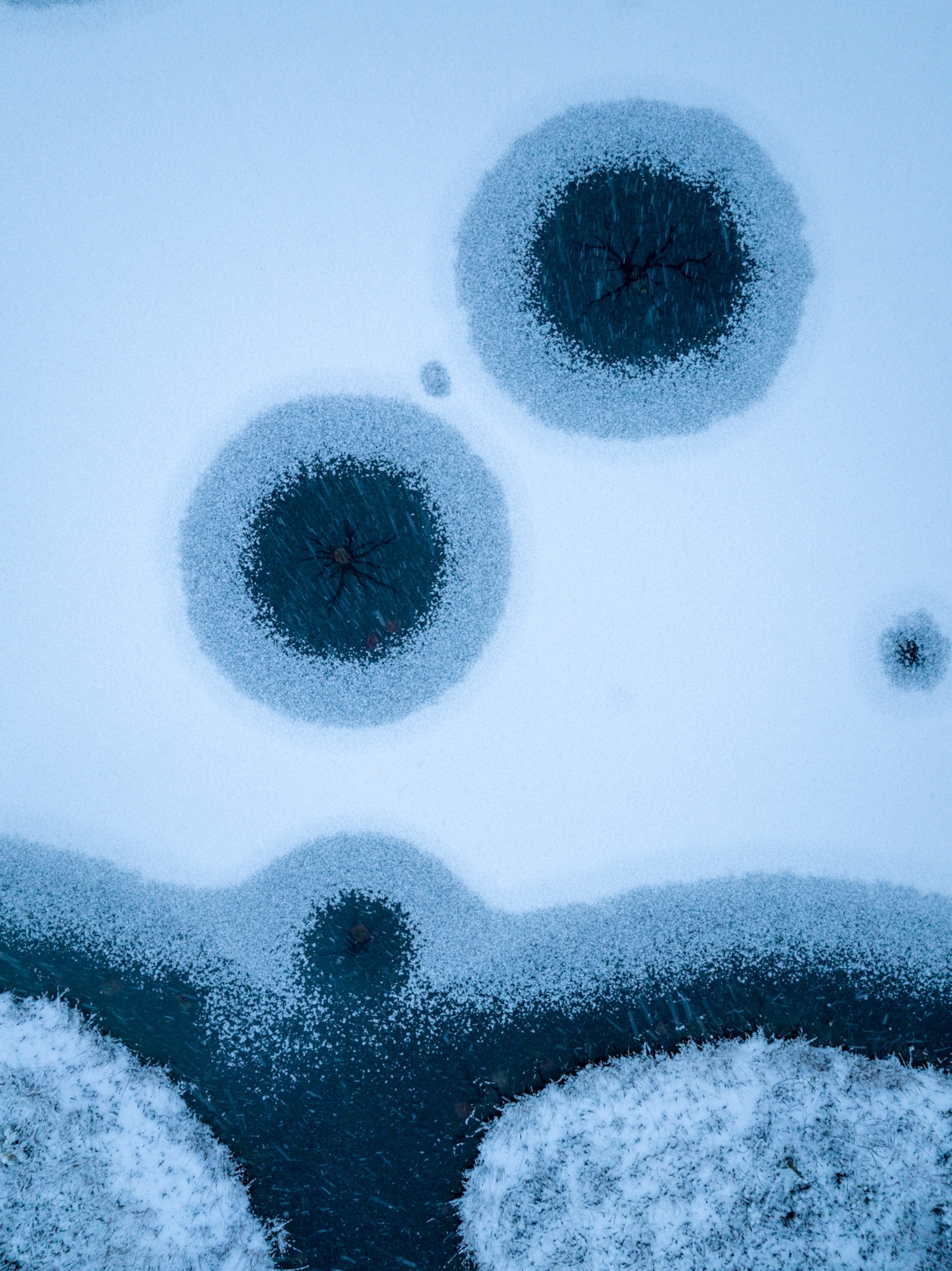 An aerial view of lake images.