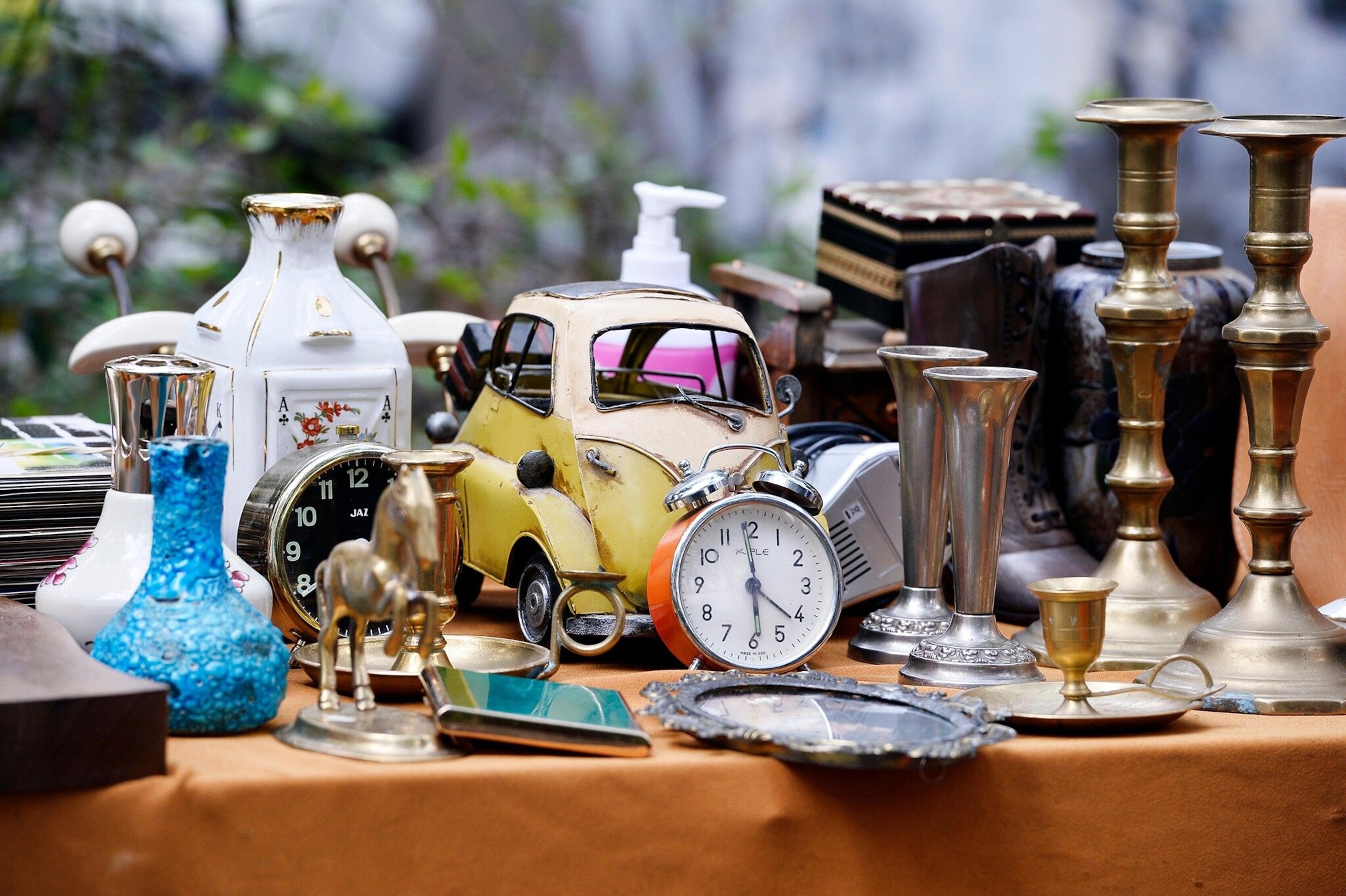 Items at a flea market