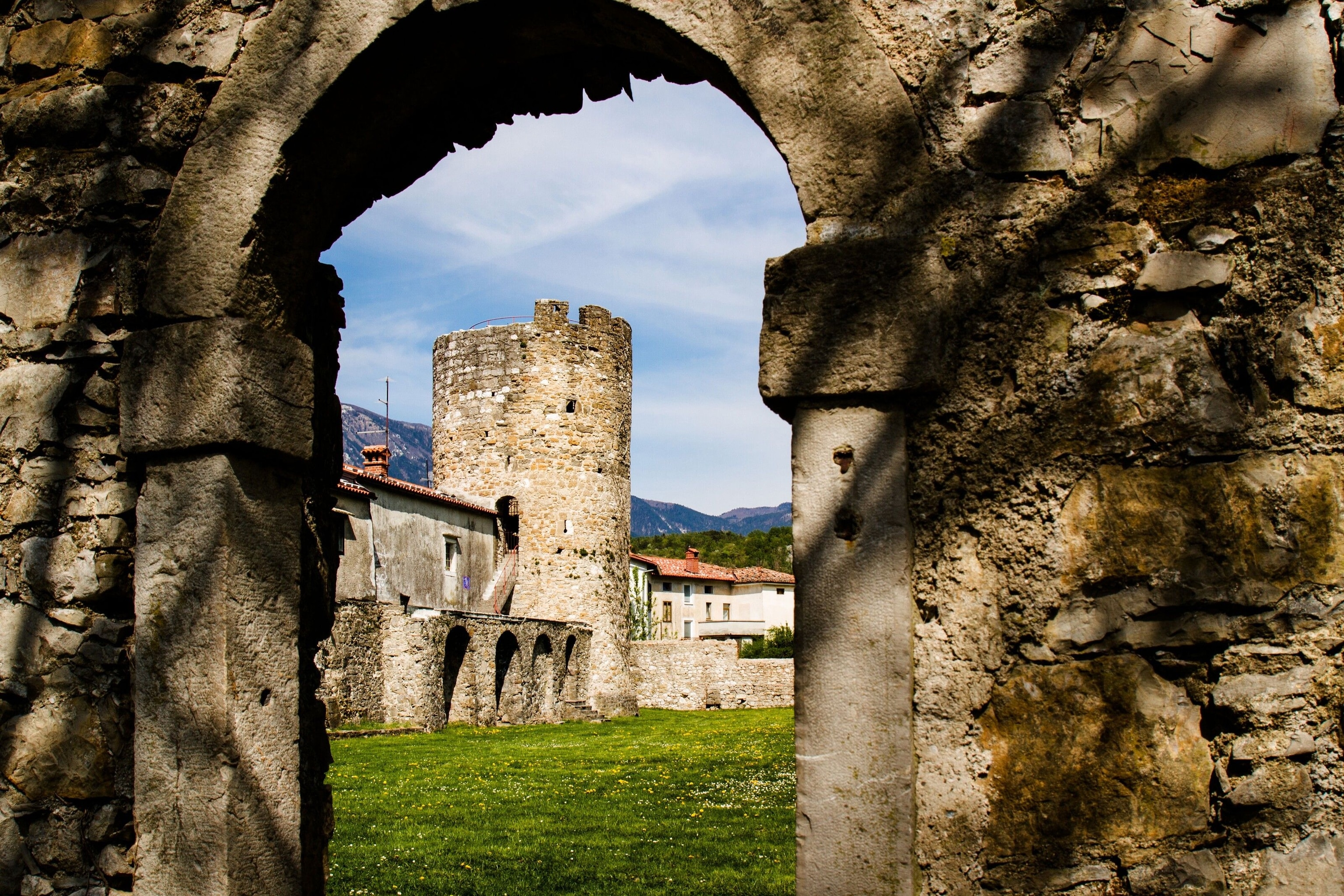 The Roman fortress of Castra in Ajdovščina, the second largest town in the Vipava Valley.