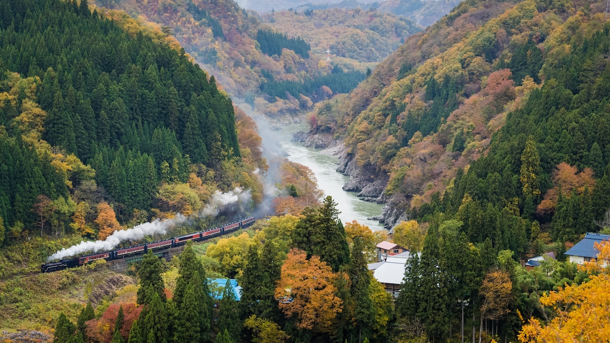 Looking for slow travel in Japan? Hop aboard a vintage steam train