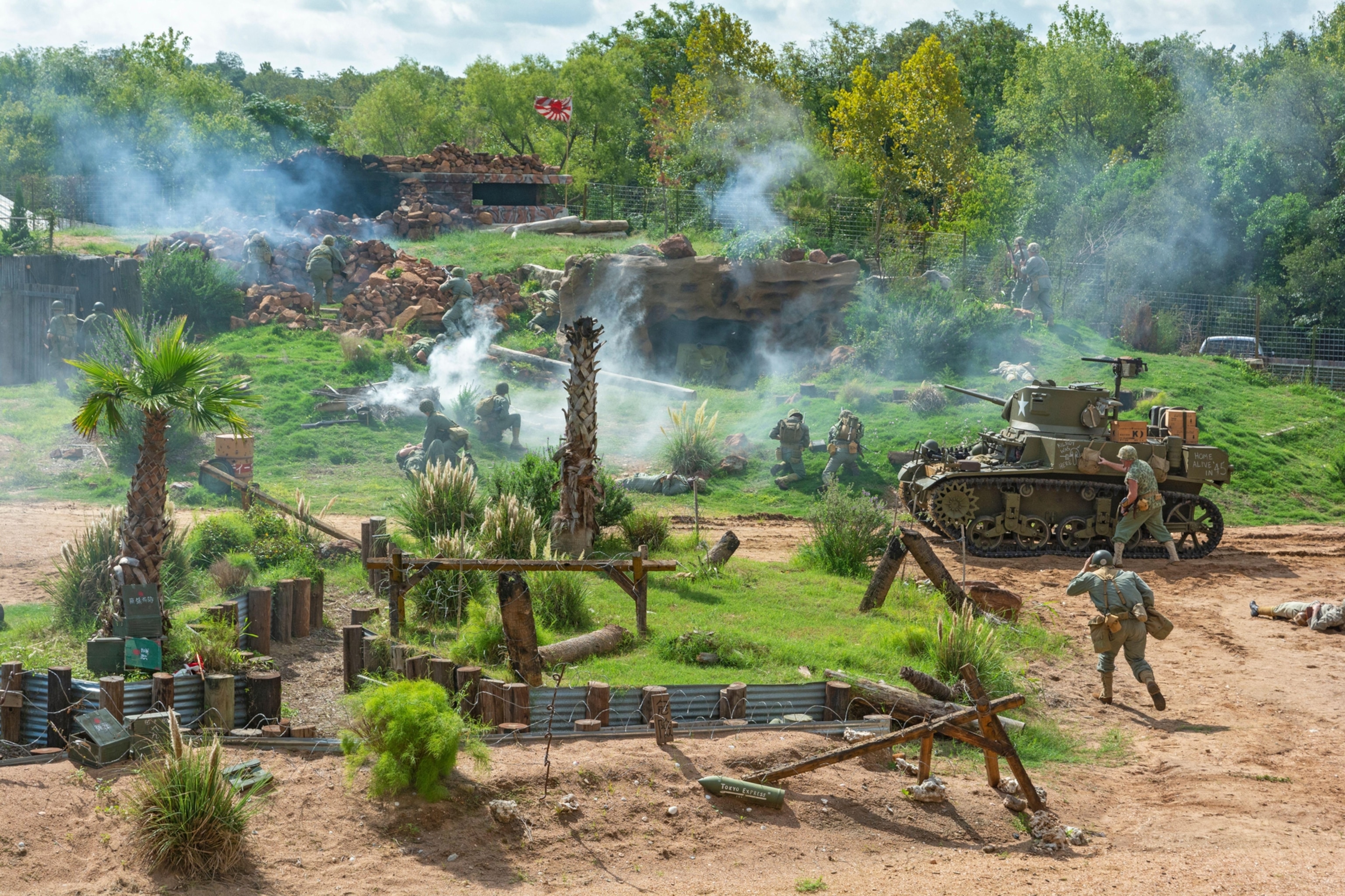 10 remarkable World War II museums around the world 3 Texas, Fredericksburg, National Museum of the Pacific War, Pacific Combat Zone, re-enactment venue , Marine WWII beach landing against Japanese forces