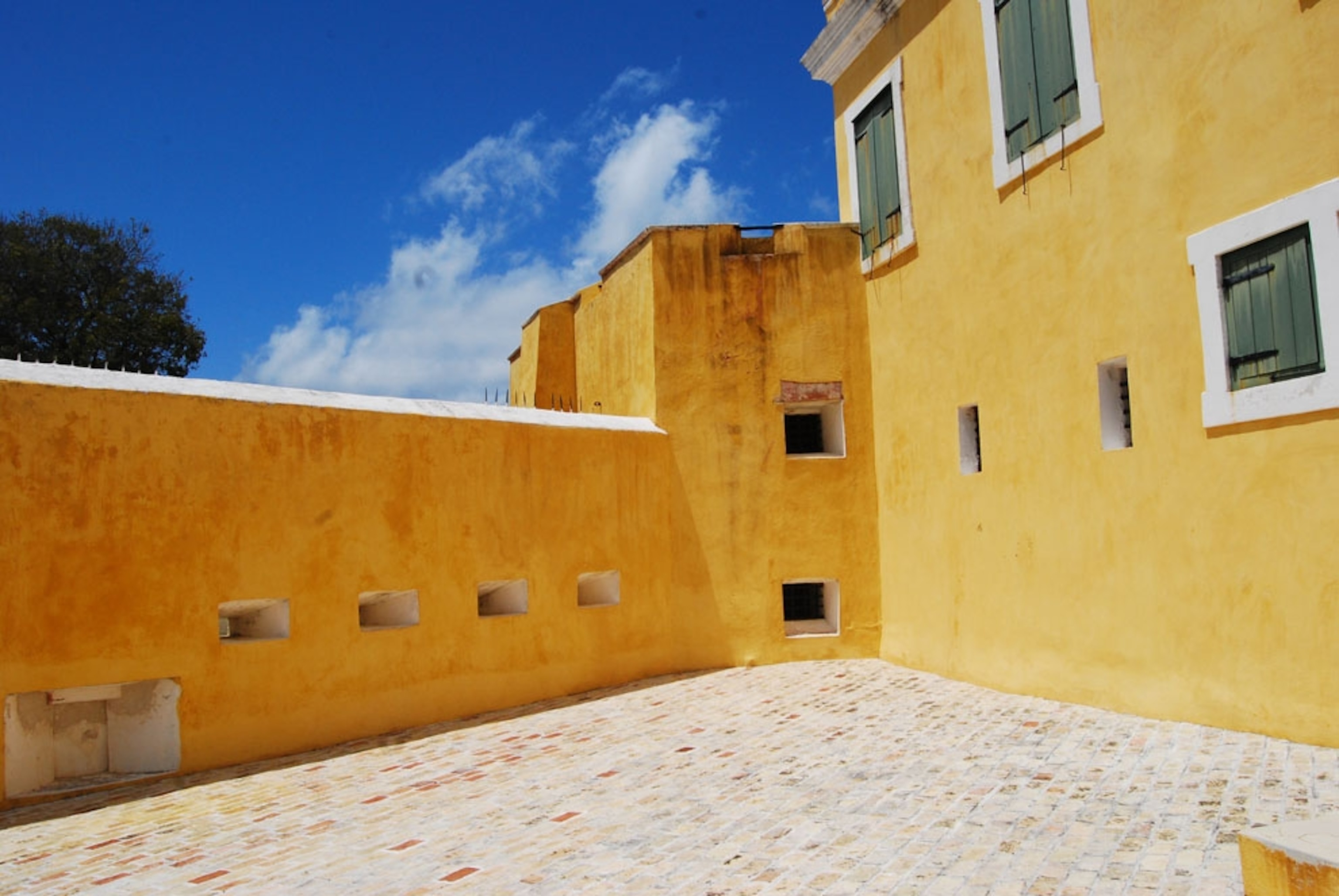 A historic fort on Saint Croix island in the Caribbean