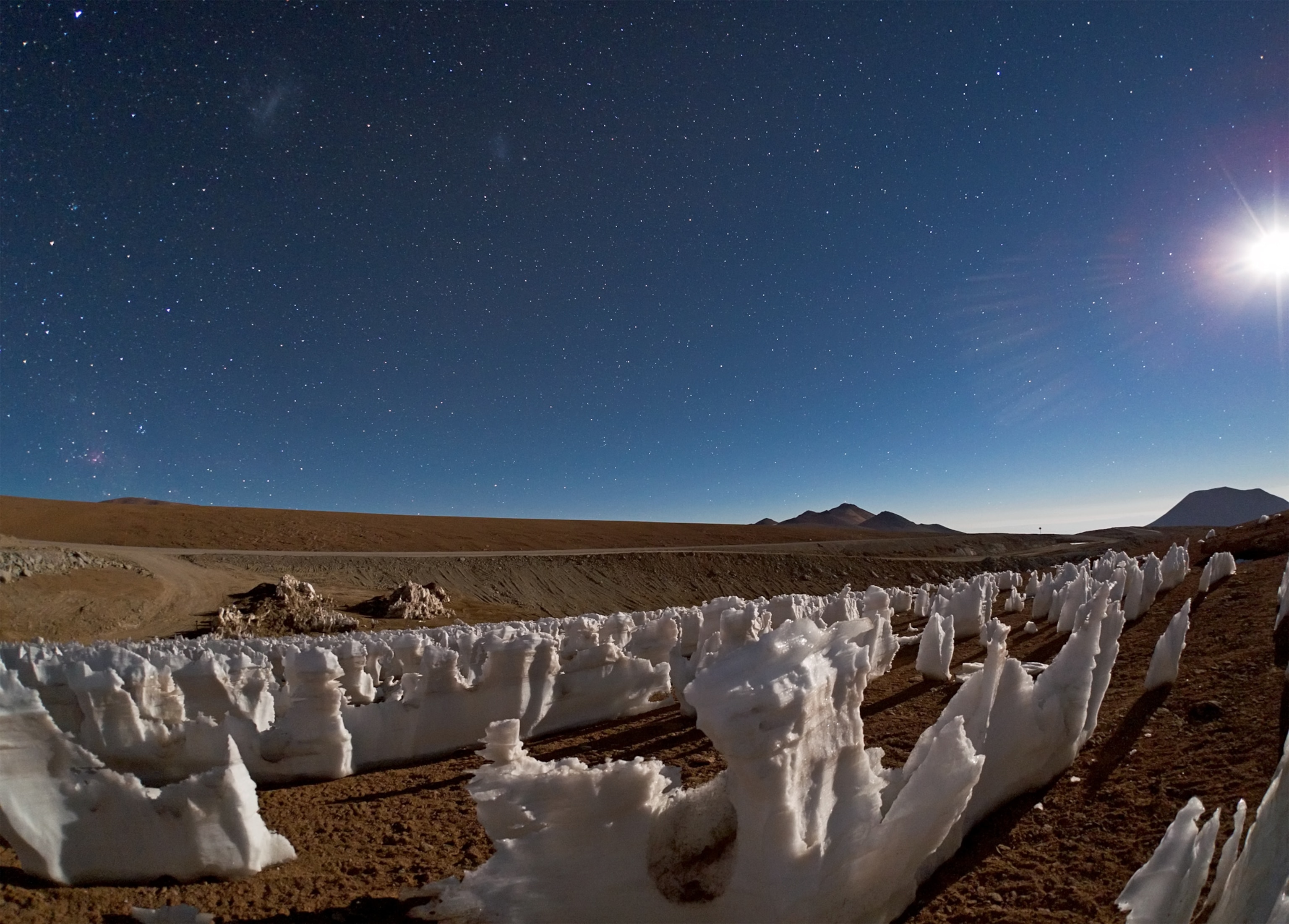 Ice picture: snow formations in Chile's Atacama Desert in one of the best pictures of May 2012