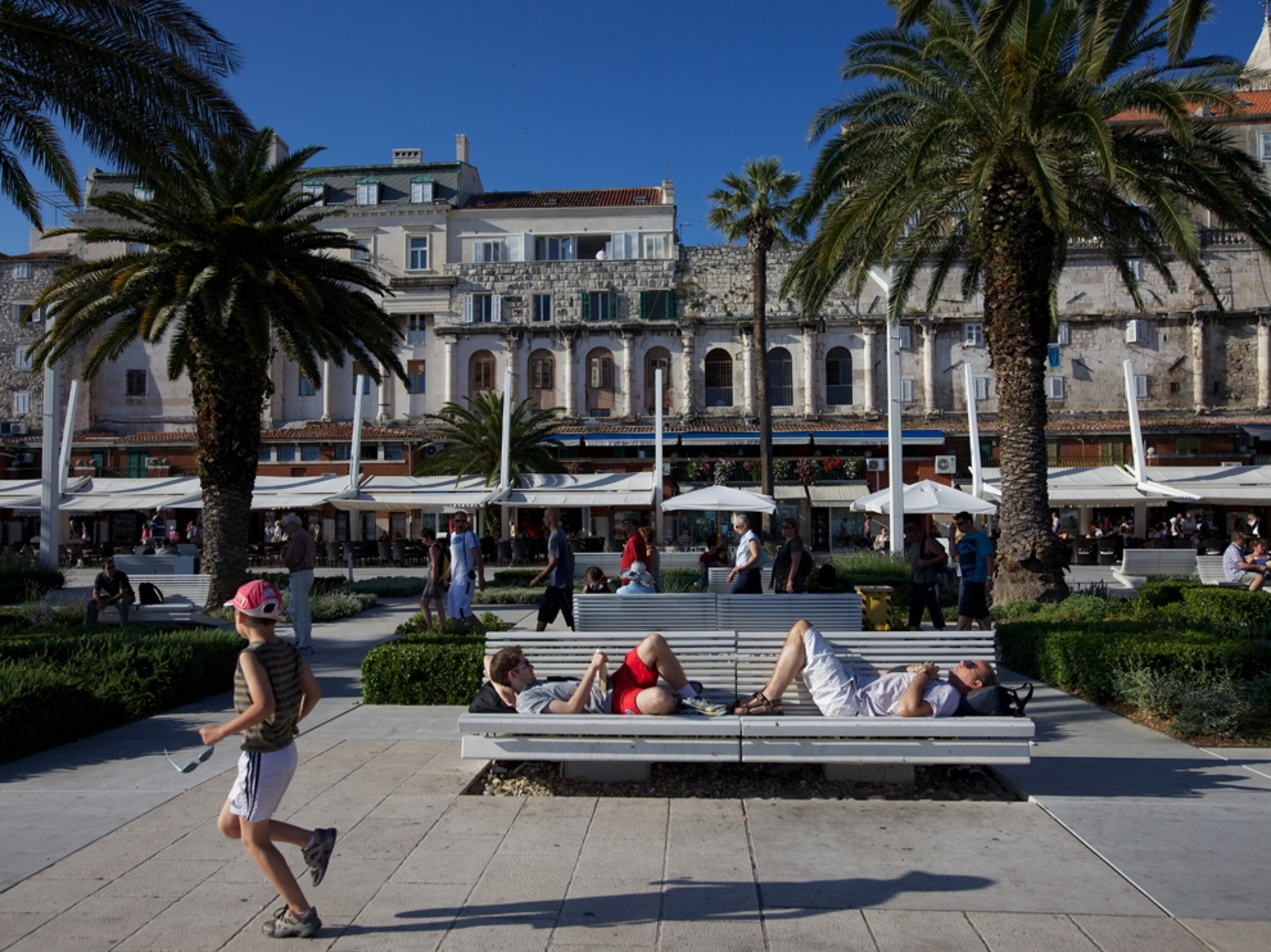 walled city Split Croatia Diocletian's palace