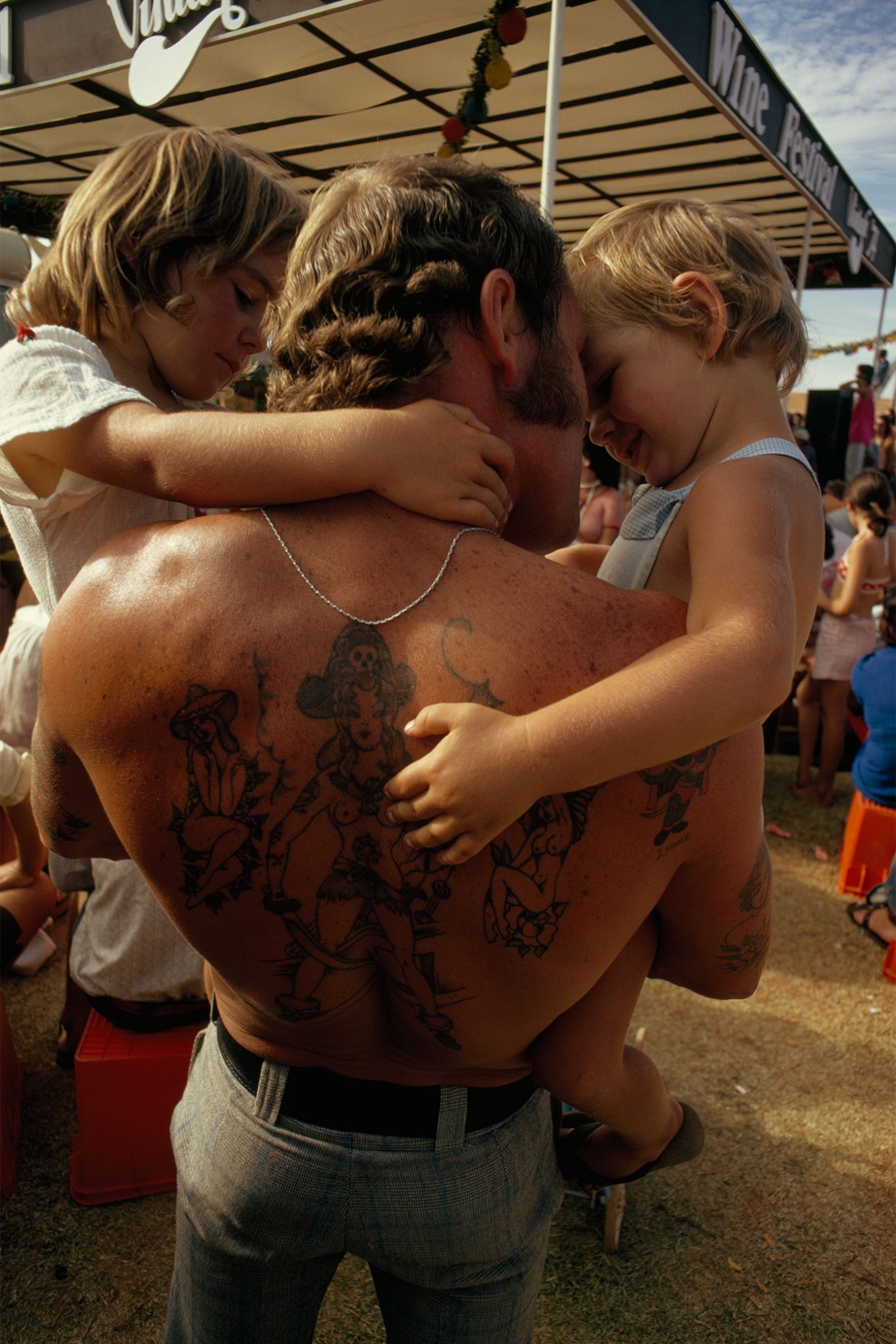 a father and child in Australia