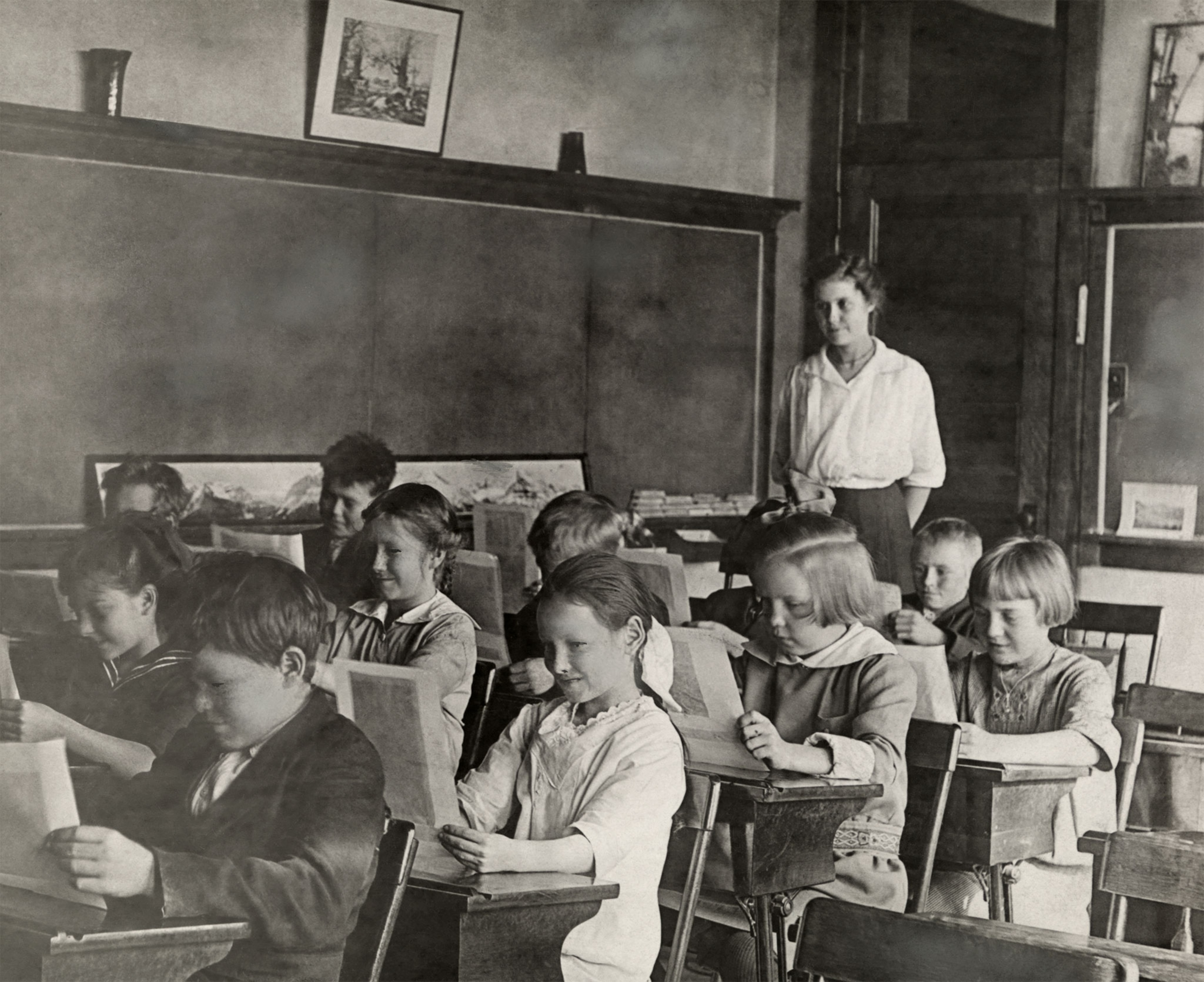 students in a classroom in USA