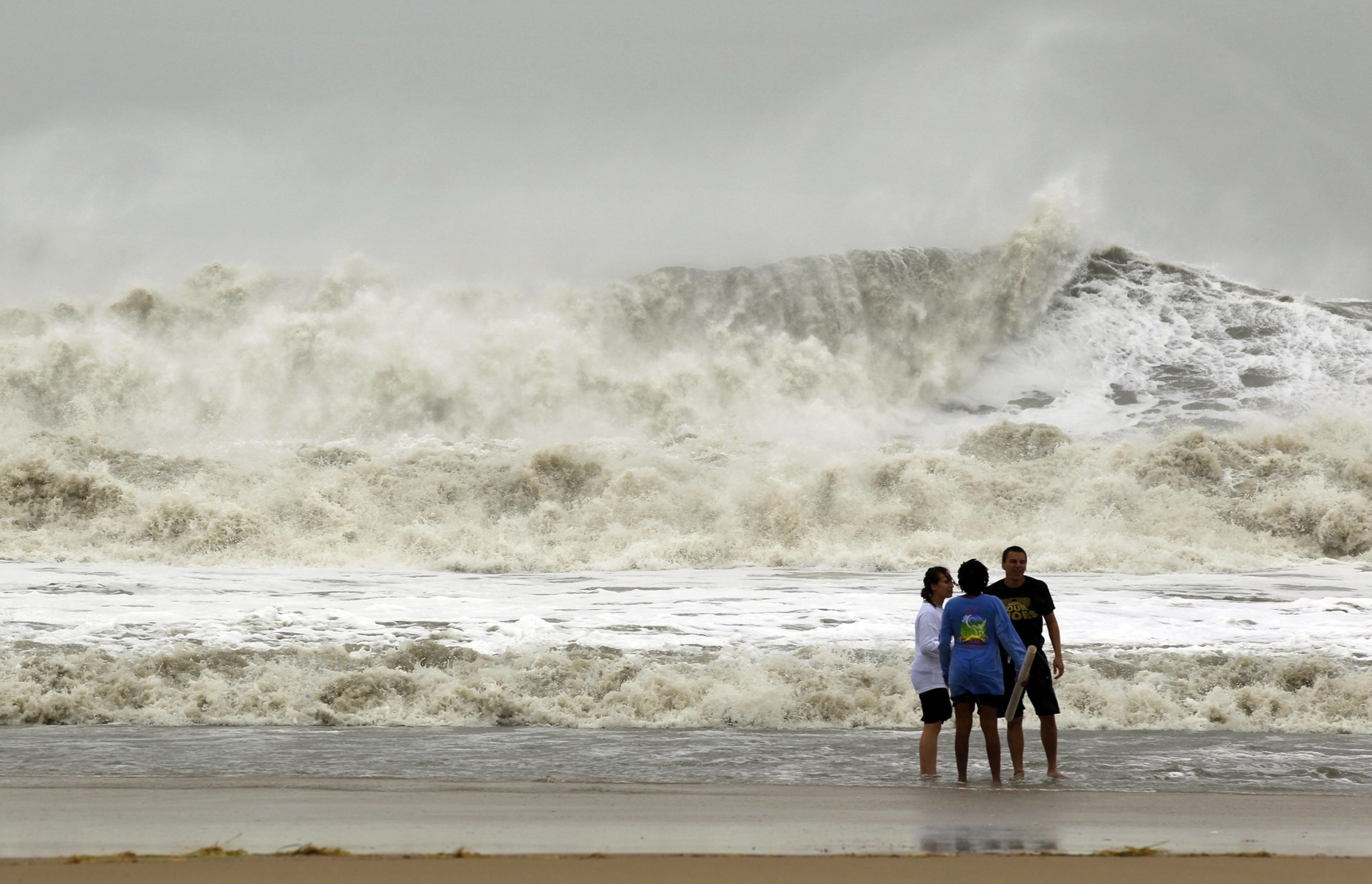 a big surf in Ocean City, Maryland