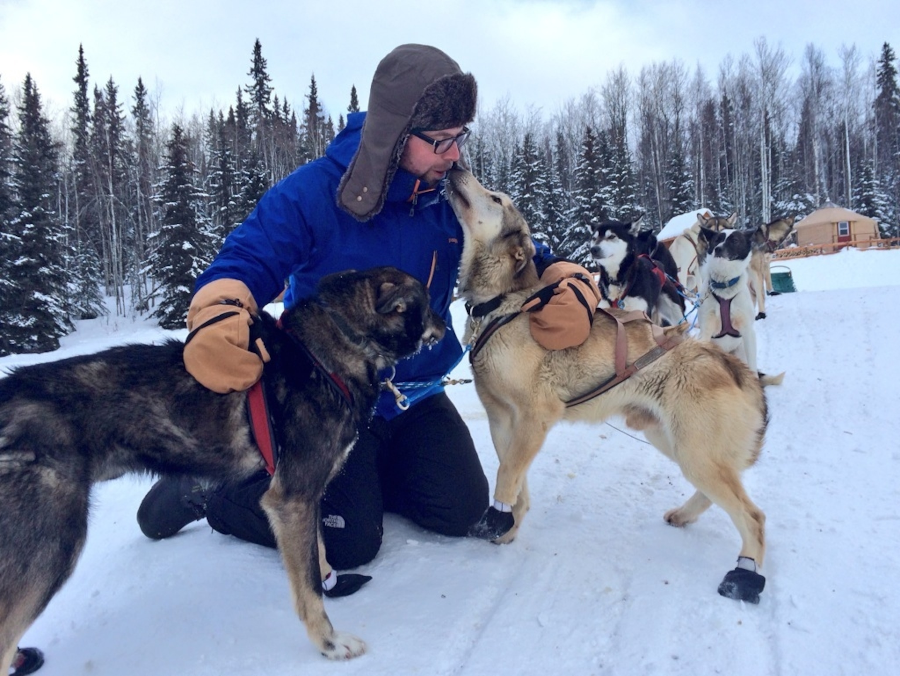 After mushing school, I really got to know my dogs well. (Photo by Brian Gratwicke, National Geographic Travel)