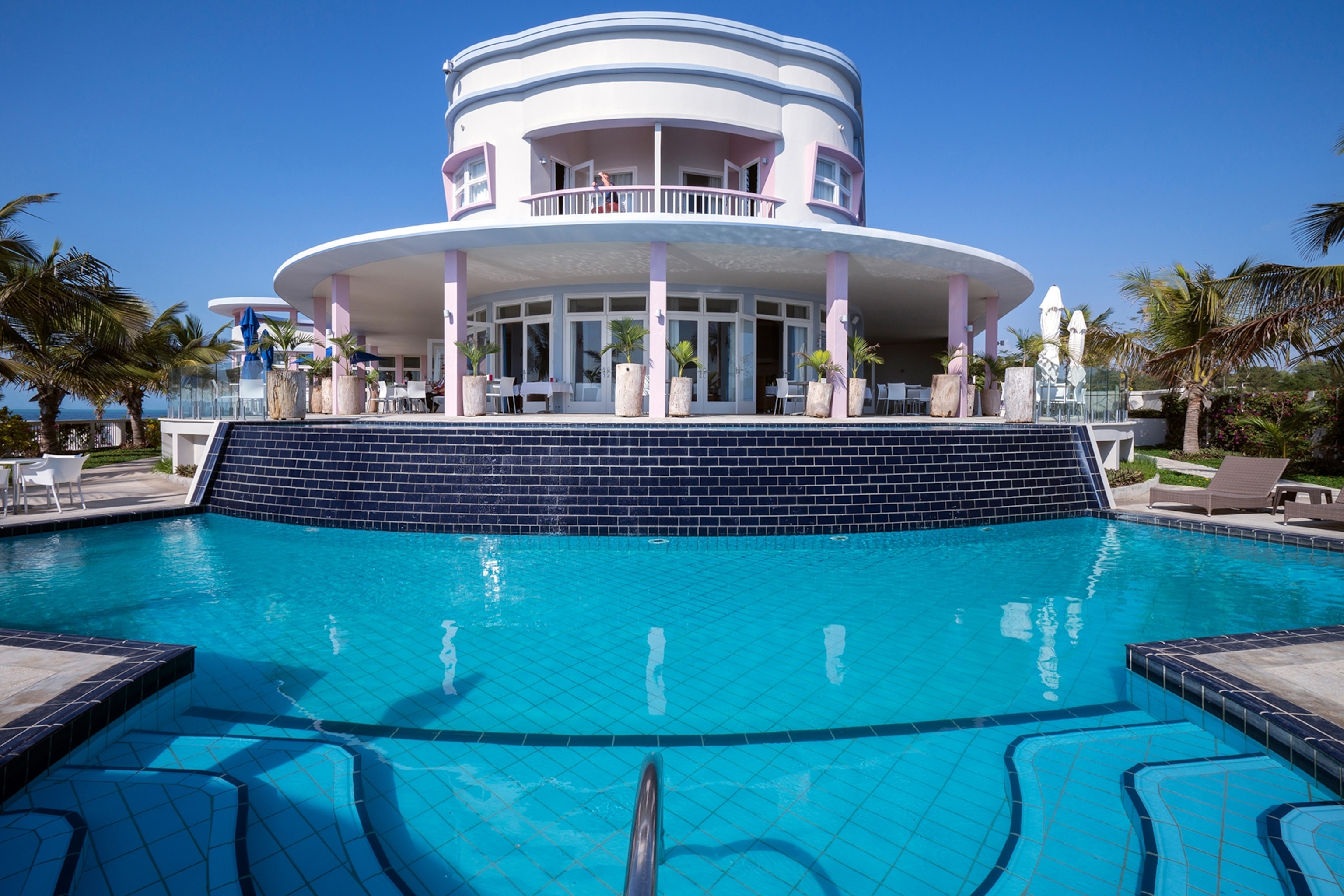 the art deco Dona Ana hotel in Vilankulo in Mozambique.
