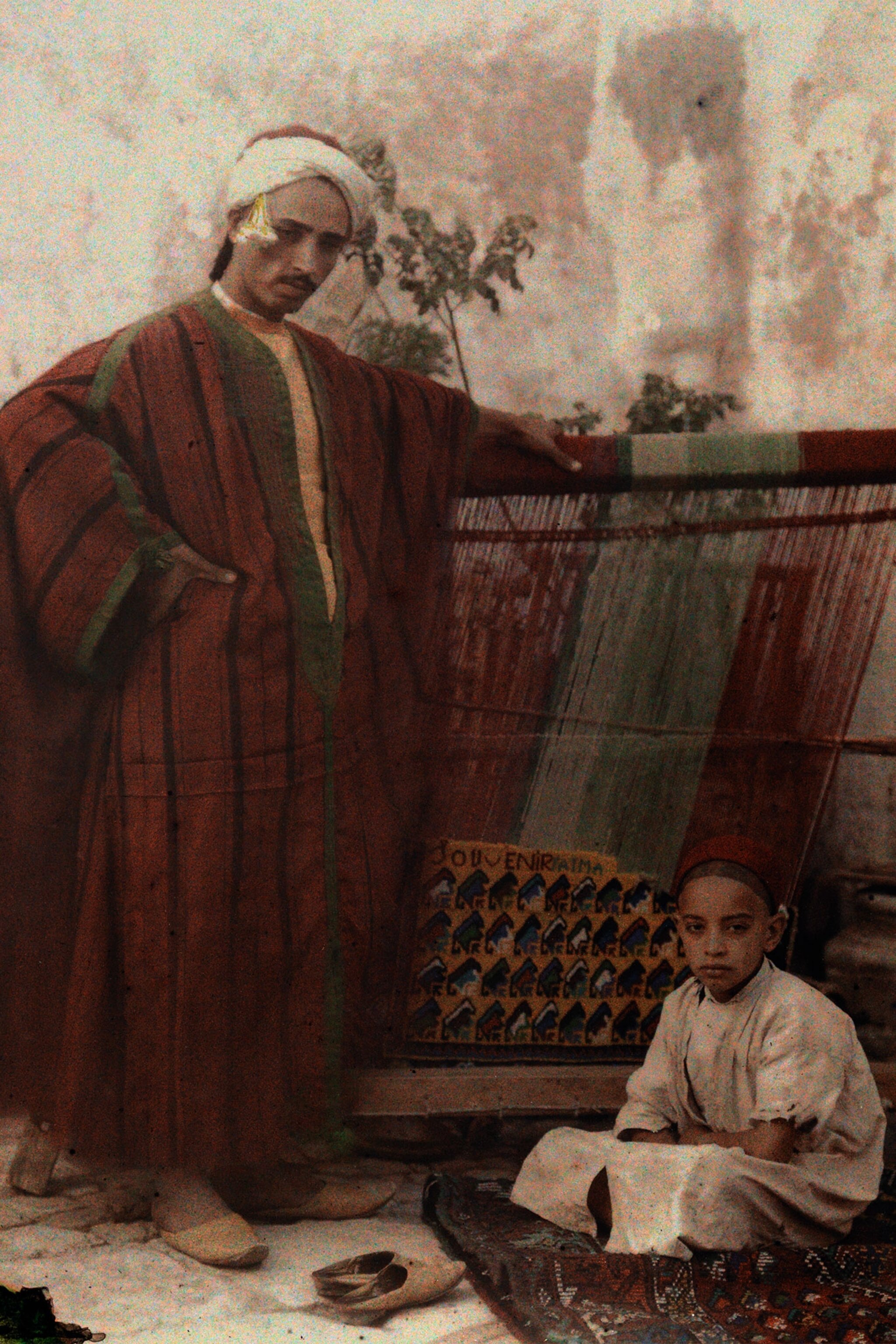 a father and child in Tunisia