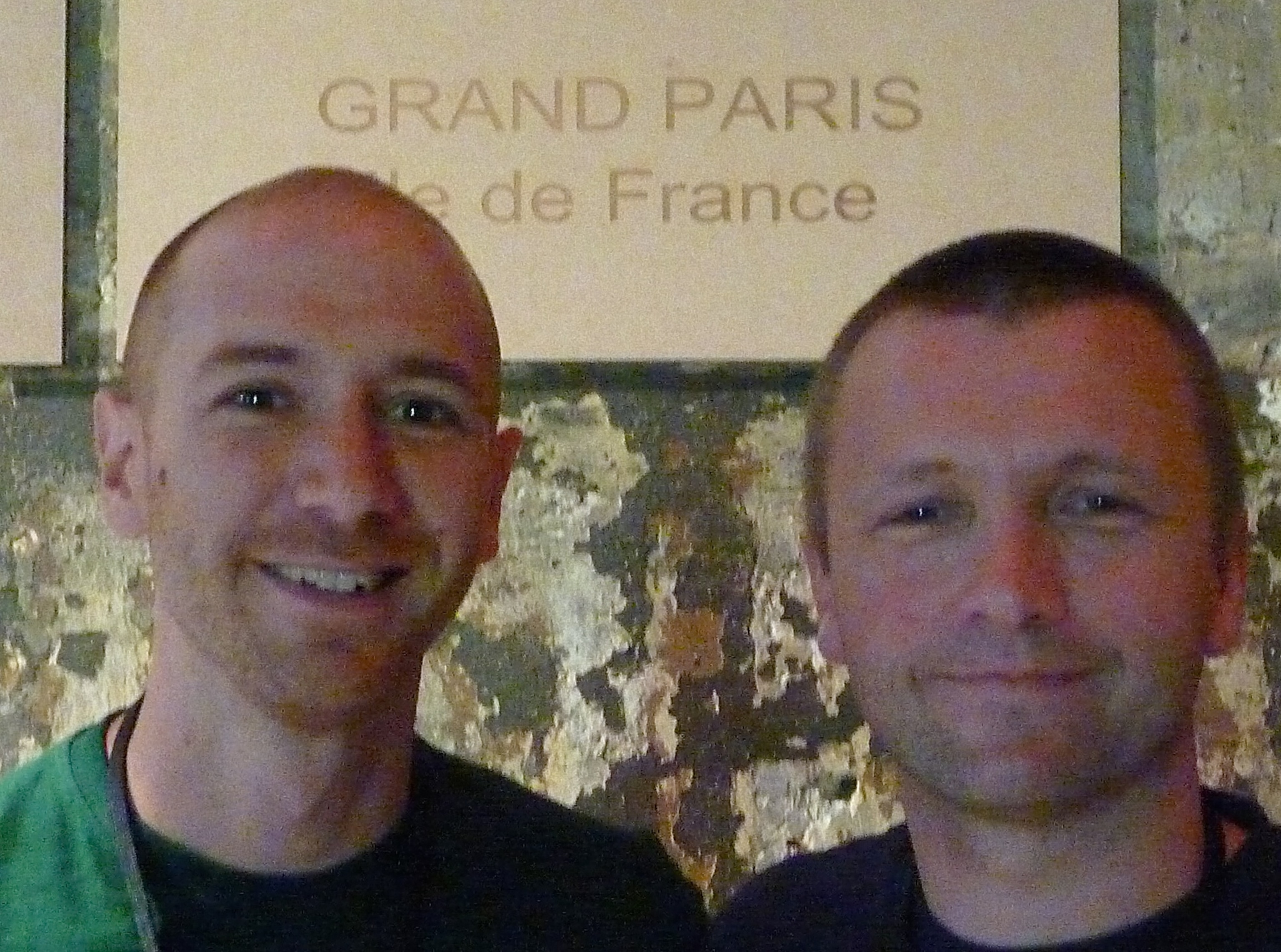 Anthony Baraff (L) and Fabrice LeGoff at Paris Beer Week.